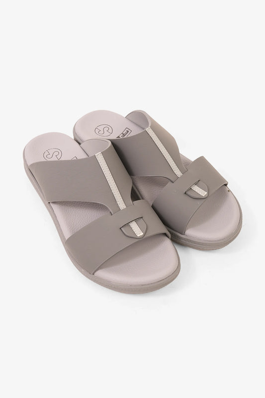 COMFORT PLUS GLIDE LUXE ARABIC SANDALS GREY - Seventy7