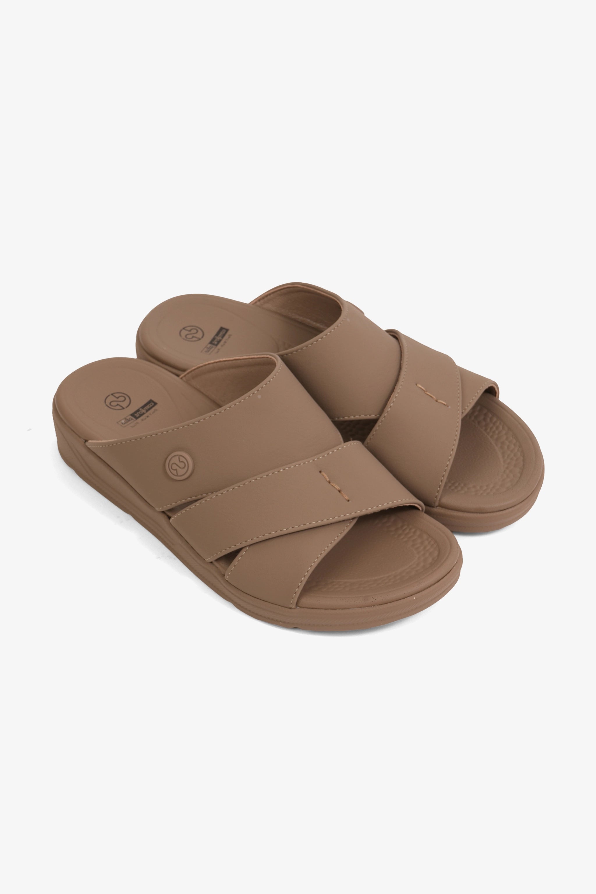 COMFORT PLUS BOYS COMFORT ARABIC SANDALS STONE - Seventy7