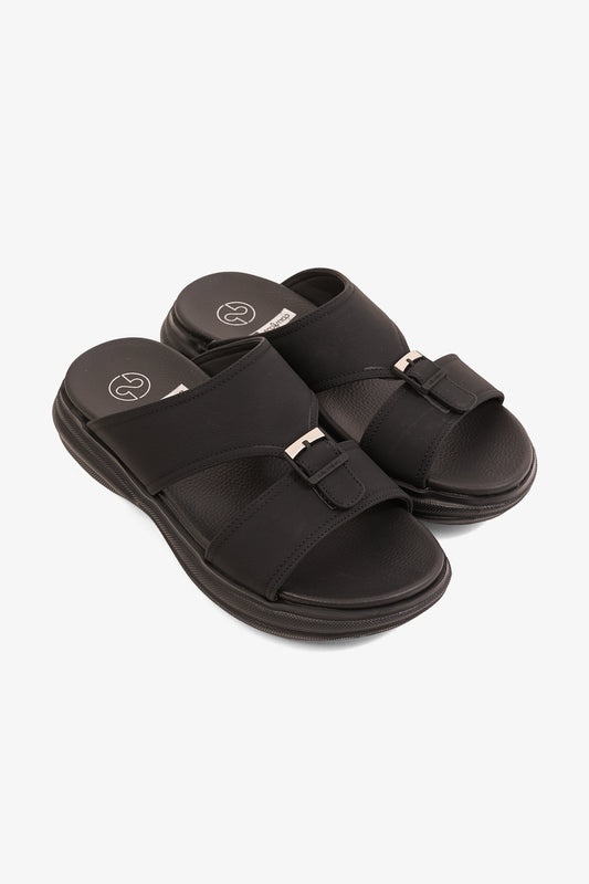 COMFORT PLUS INFINITE COMFORT ARABIC SANDALS BLACK - Seventy7