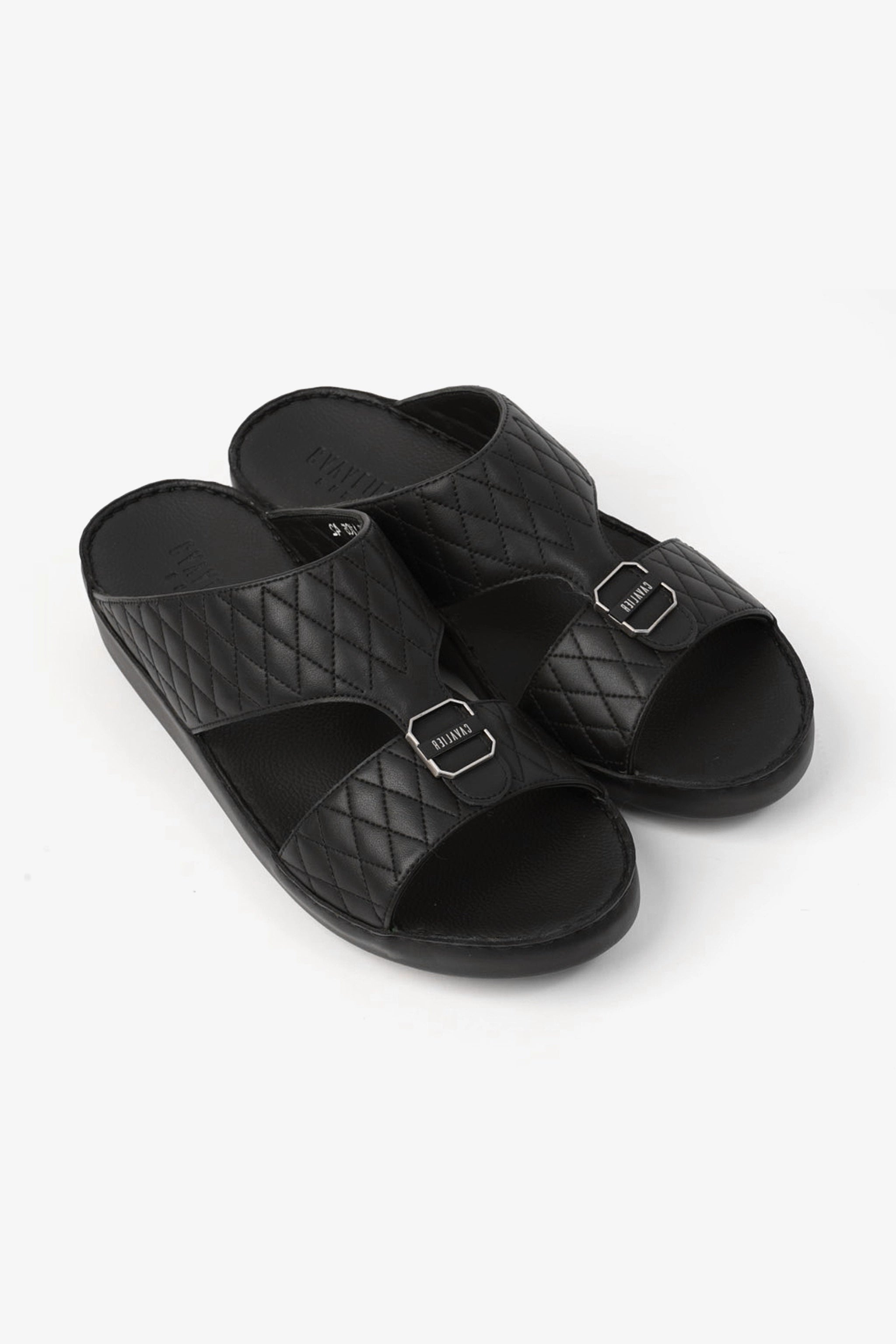 UOMO CAVALIER MENS SANDALS  - CV1105 BLACK - Seventy7