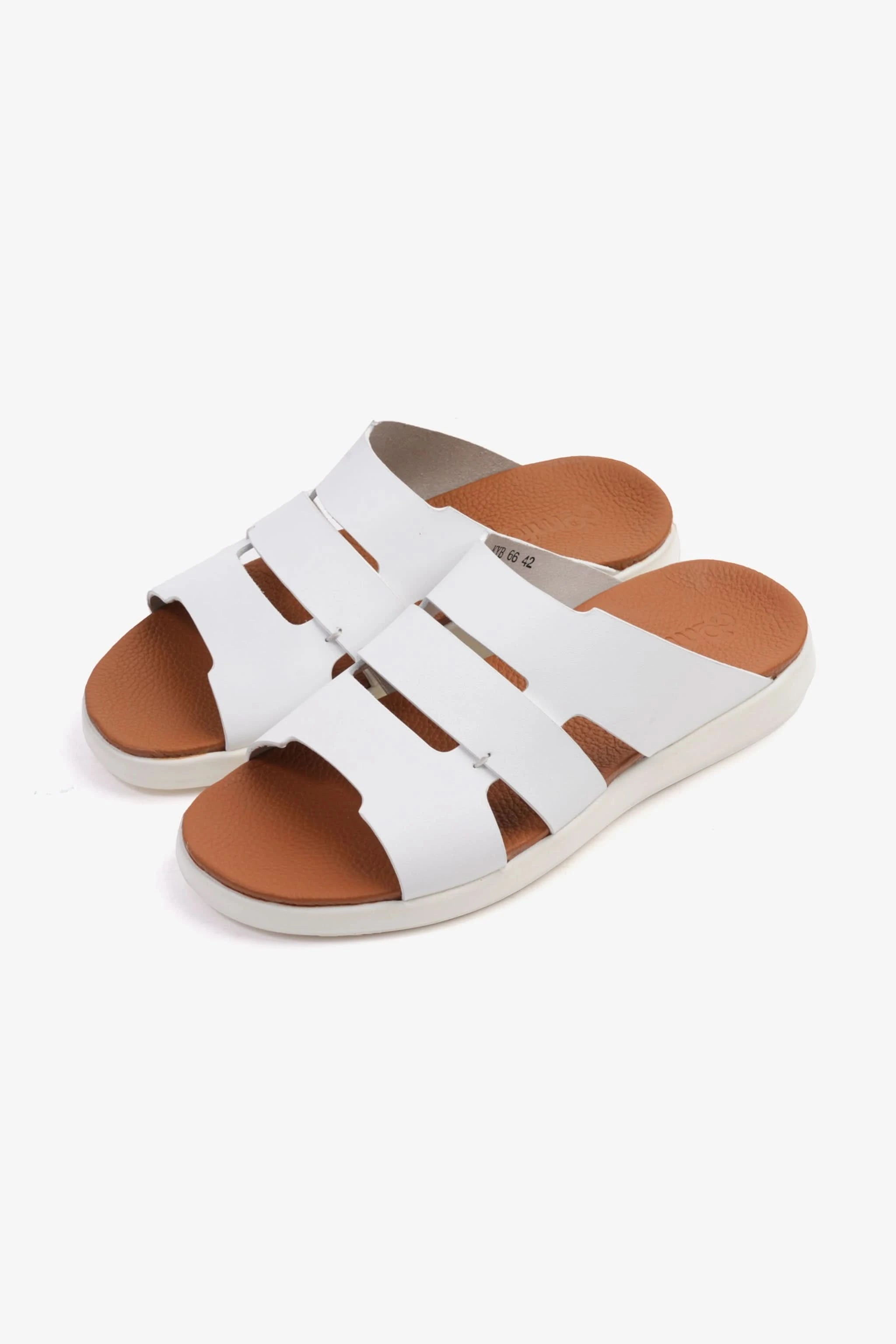 COMFORT PLUS MEN'S 2.2MM SANDALS WHITE - Seventy7