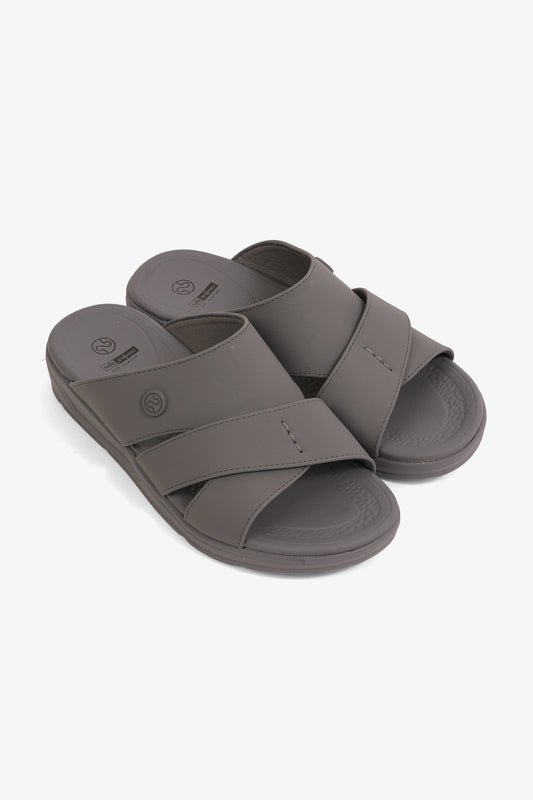 COMFORT PLUS BOYS COMFORT ARABIC SANDALS GREY - Seventy7