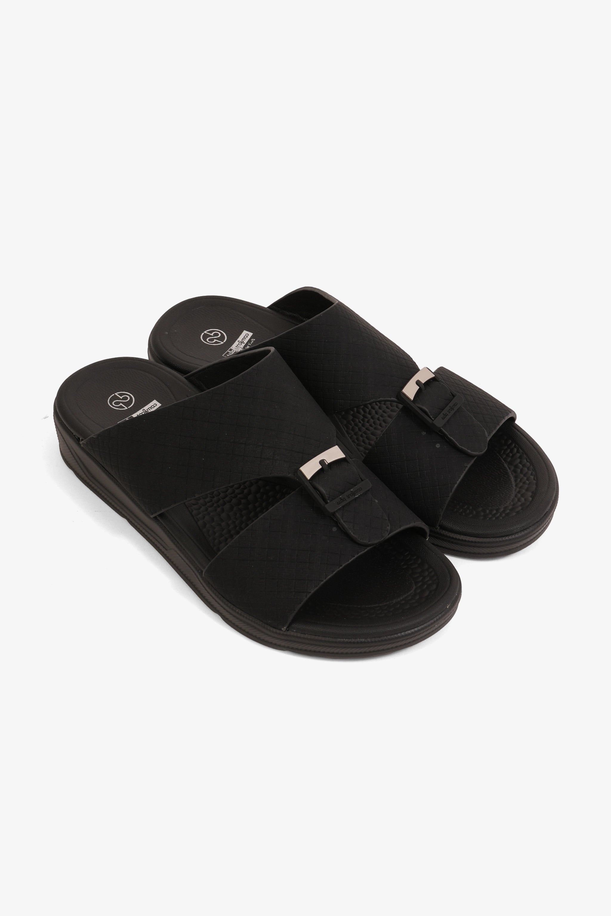 COMFORT PLUS BOYS CLASSIC ARABIC SANDALS BLACK - Seventy7