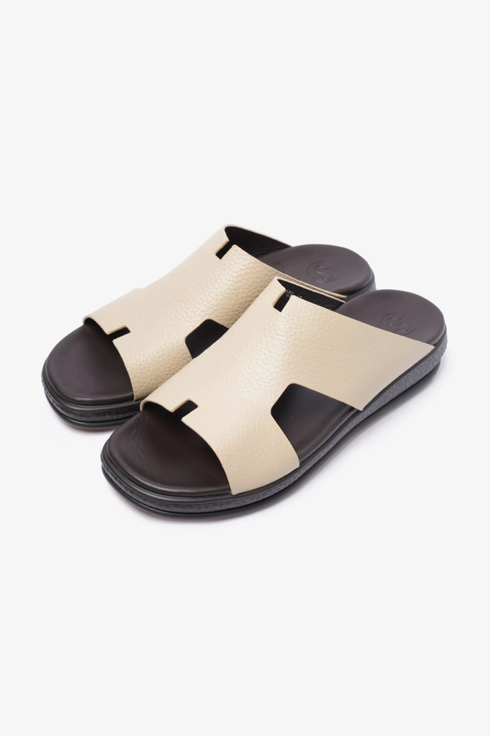 COMFORT PLUS CLASSIC LEATHER SANDALS FOR MENS MANDORLA - Seventy7