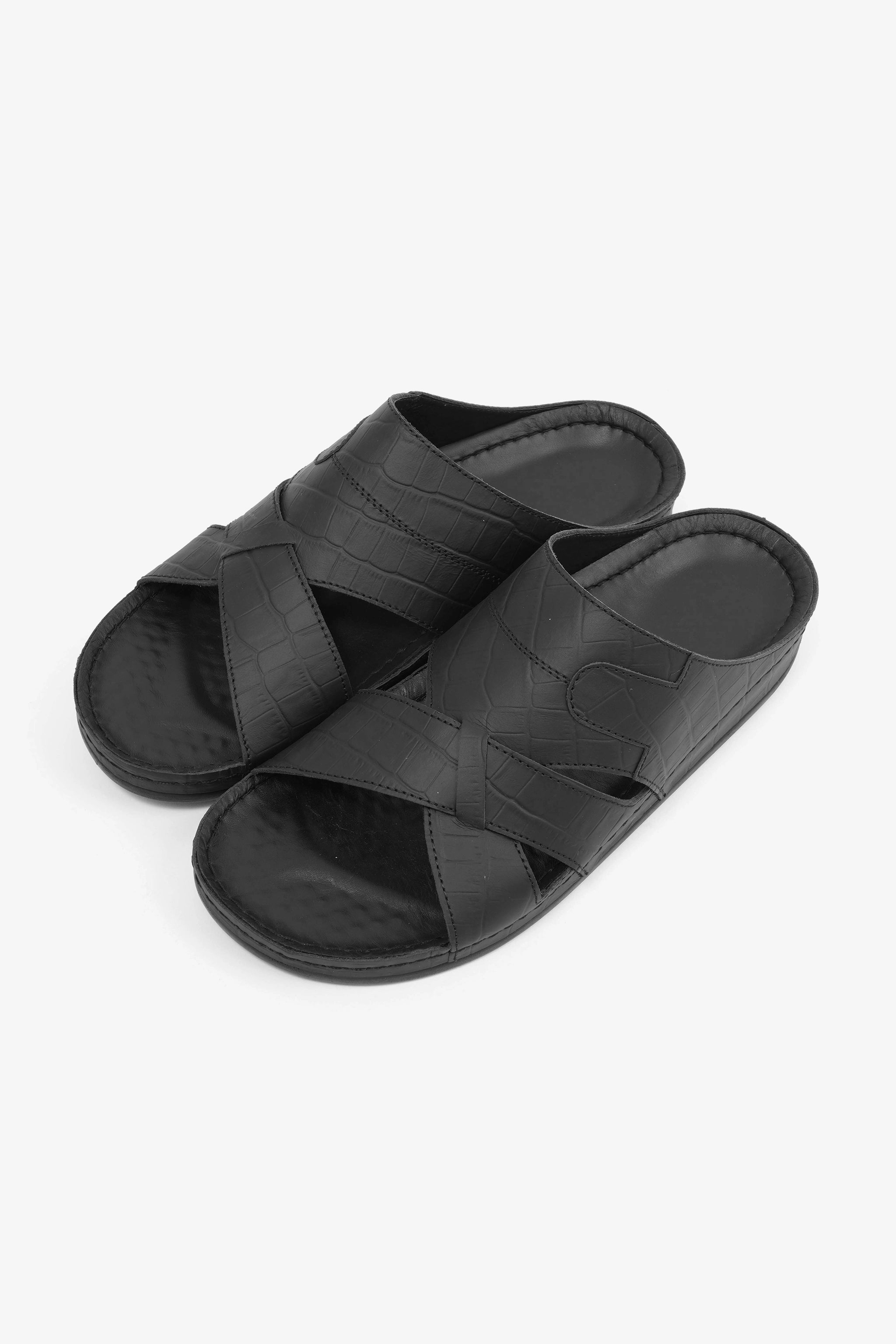 COMFORT PLUS MENS SANDALS  -  AV03 BLACK - Seventy7