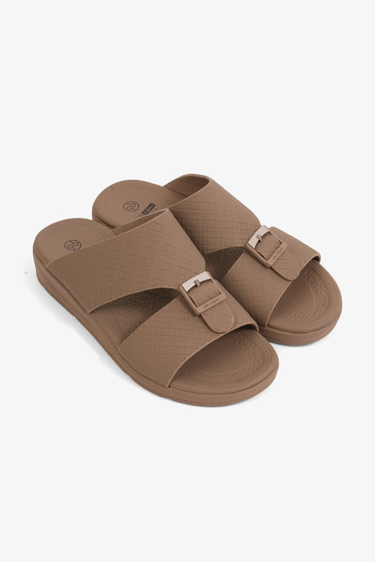 COMFORT PLUS BOYS CLASSIC ARABIC SANDALS STONE - Seventy7