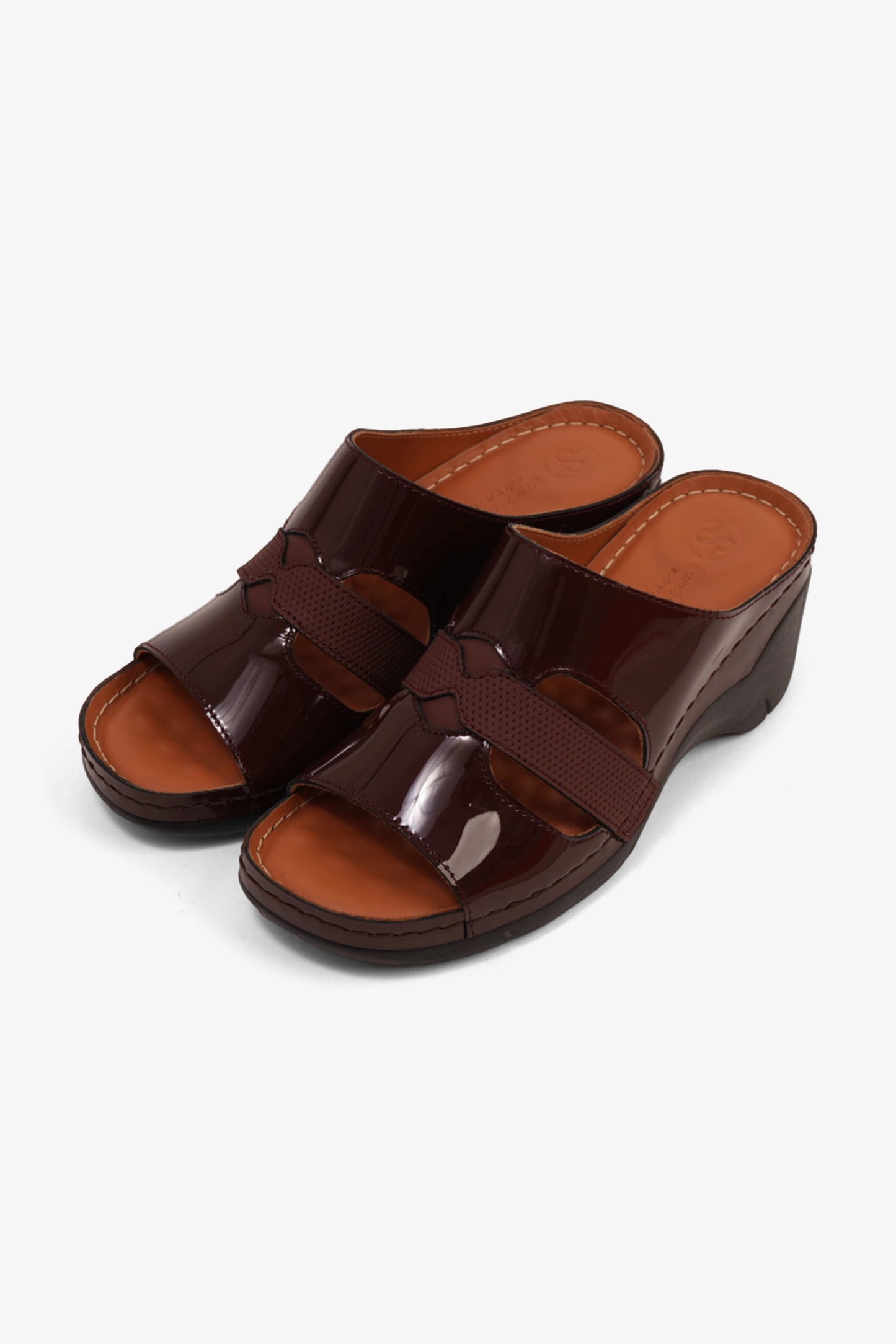 COMFORT PLUS LADIES SANDALS - GG115 MAROON - Seventy7