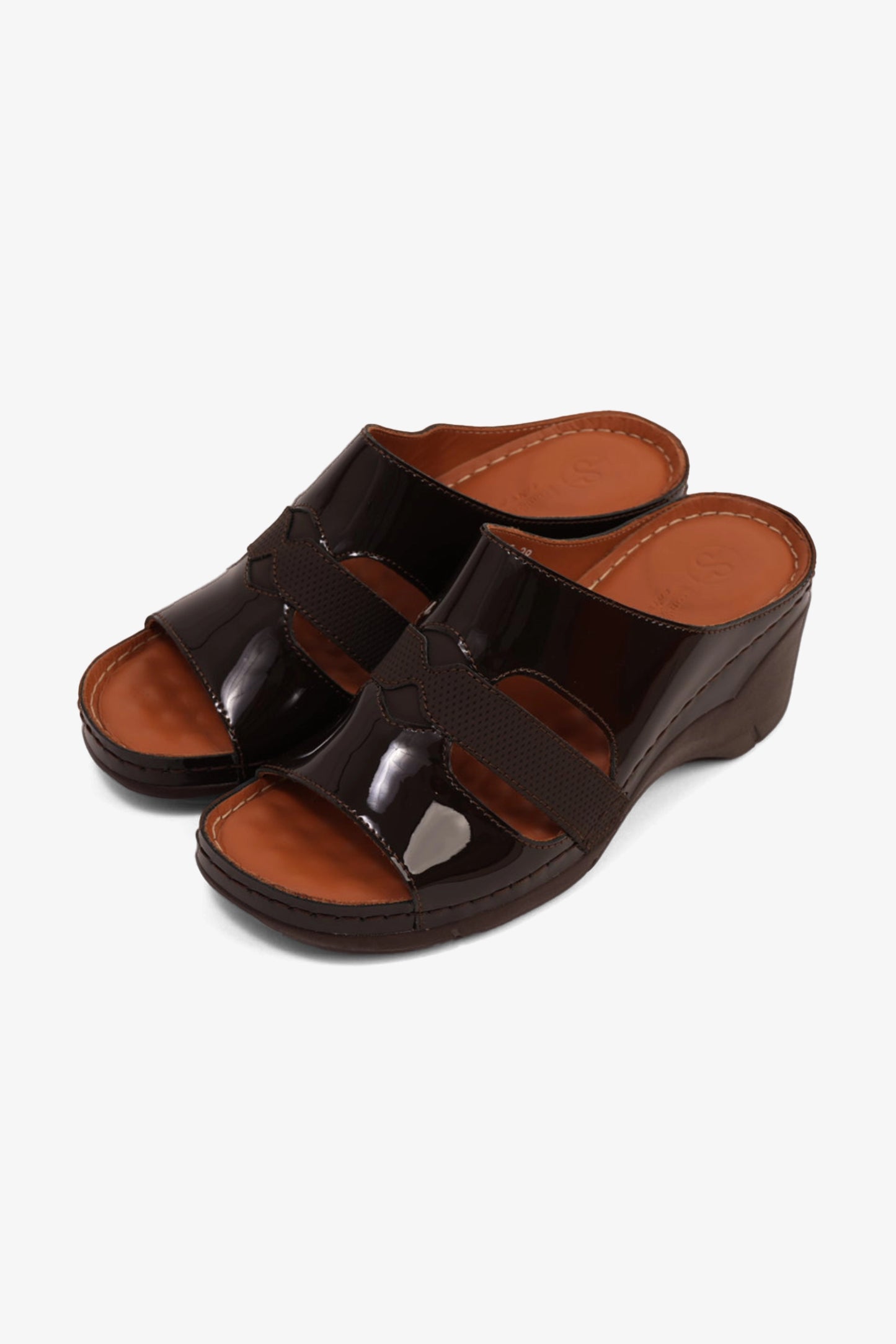 COMFORT PLUS LADIES SANDALS - GG115 BROWN - Seventy7