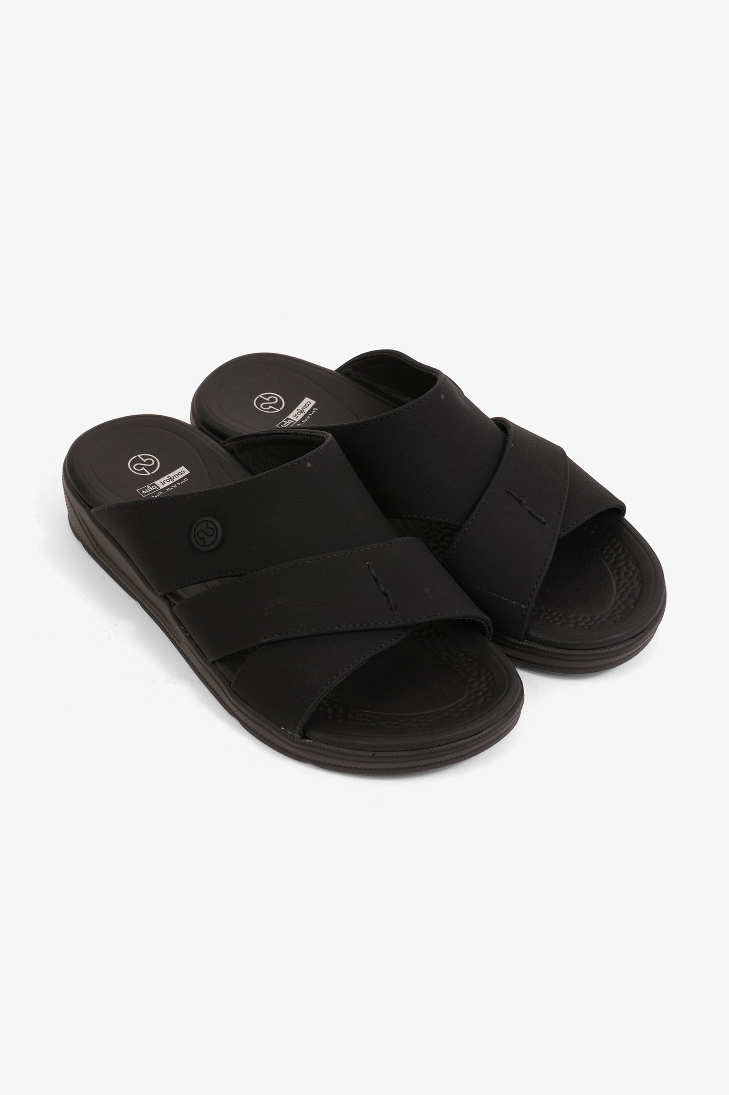 COMFORT PLUS BOYS COMFORT ARABIC SANDALS BLACK - Seventy7