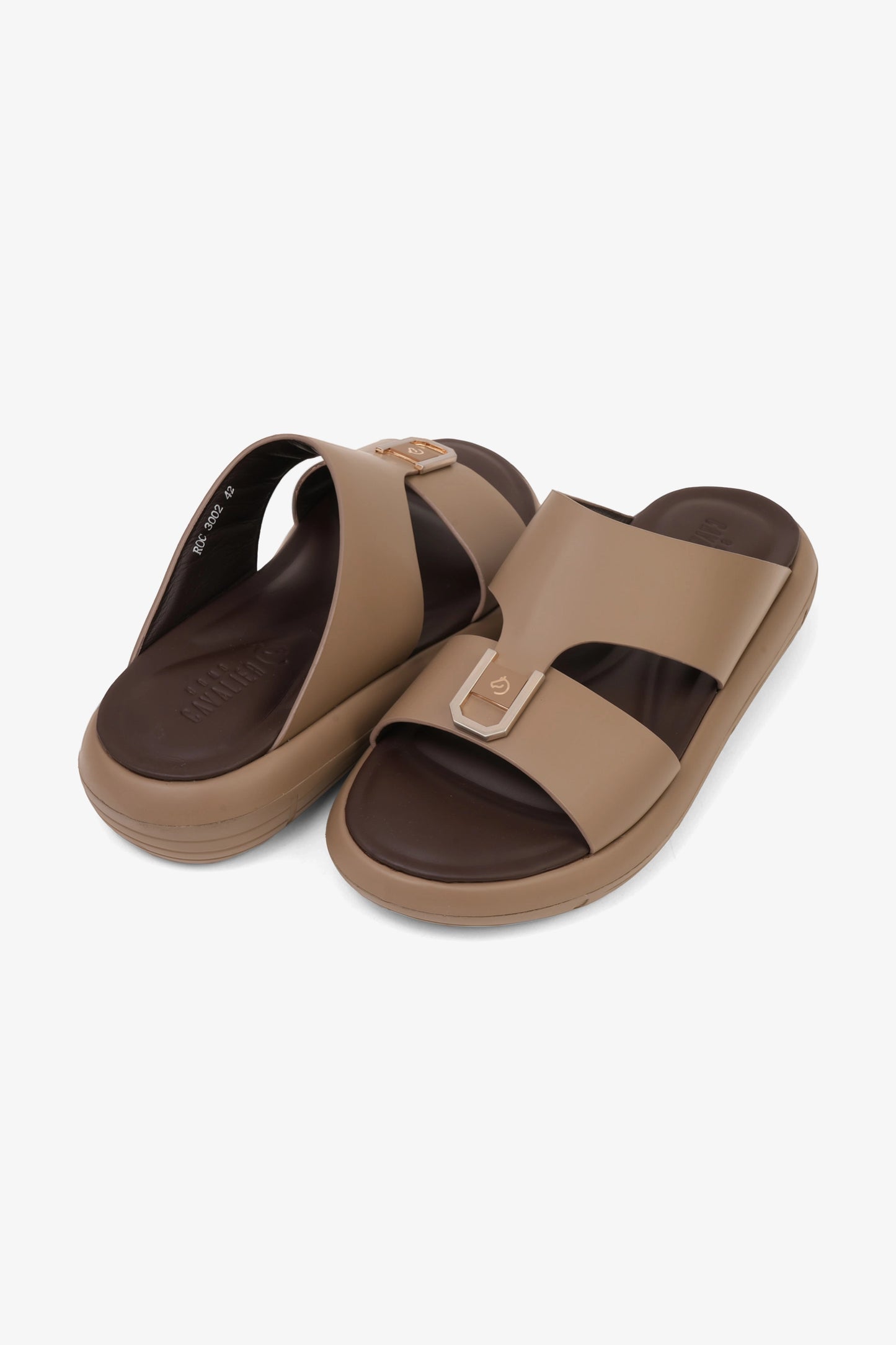 UOMO CAVALIER MENS PULSE ARABIC SANDALS STONE - Seventy7