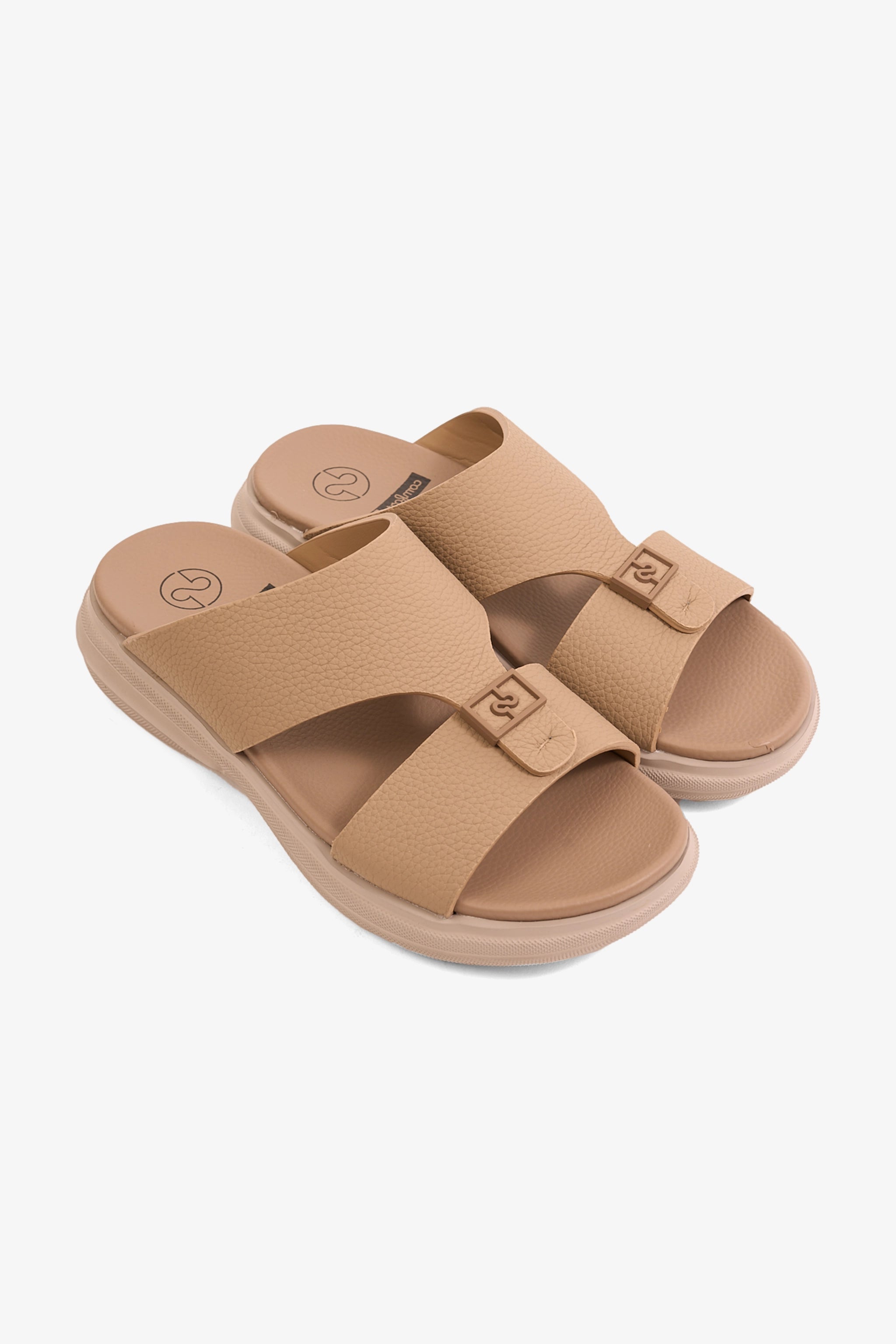 COMFORT PLUS SIGNATURE STEP ARABIC SANDALS KHAKI - Seventy7