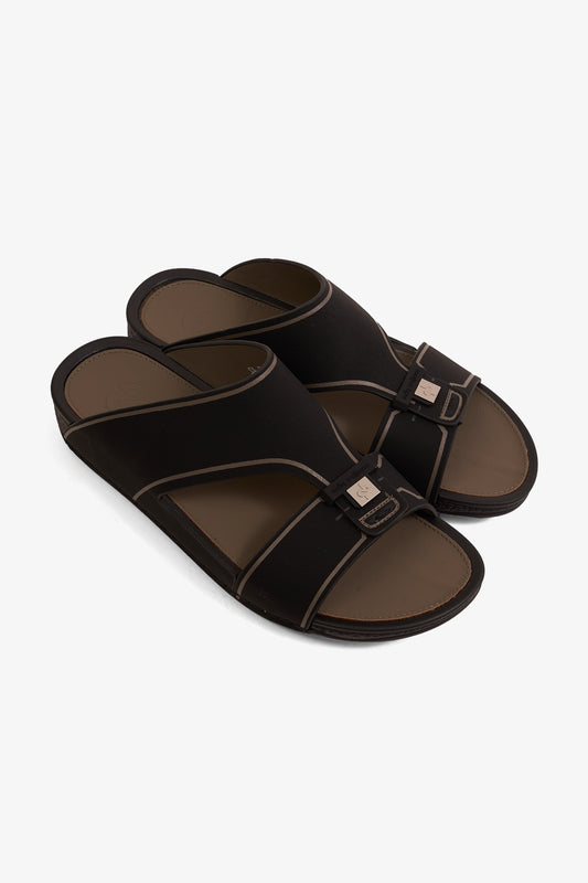 COMFORT PLUS EQUILIBRIUM WALK ARABIC SANDALS BLACK - Seventy7