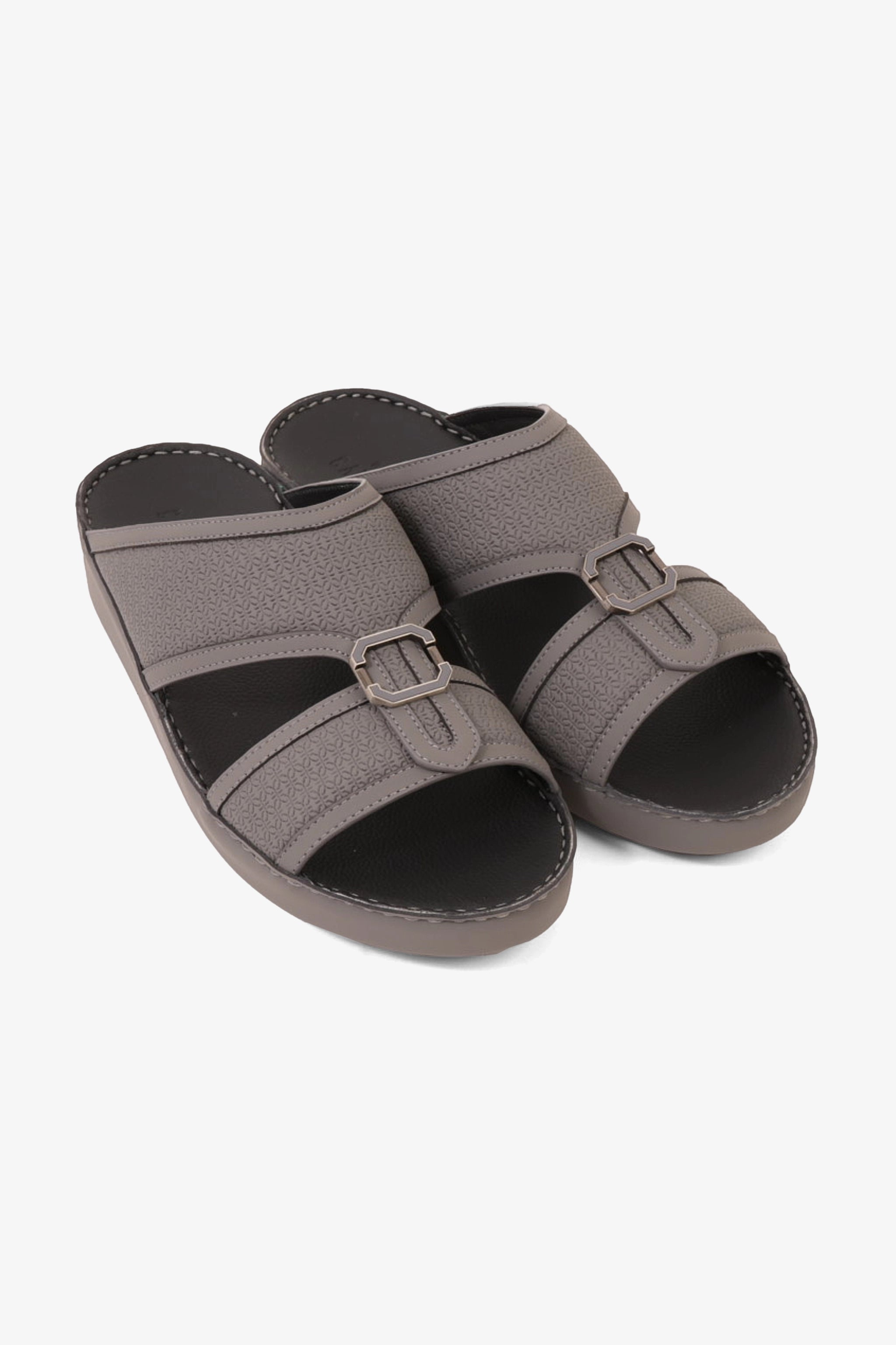 UOMO CAVALIER MEN'S PREMIUM ARABIC SANDALS GREY - Seventy7