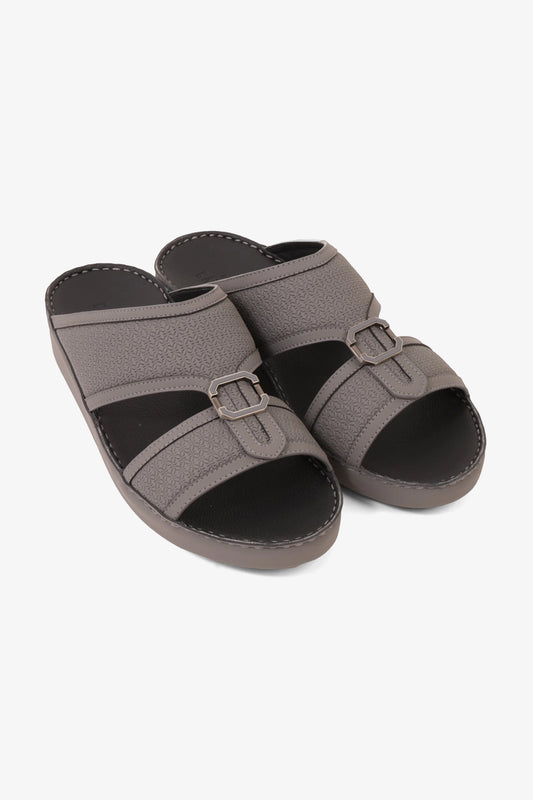 UOMO CAVALIER MEN'S PREMIUM ARABIC SANDALS GREY - Seventy7