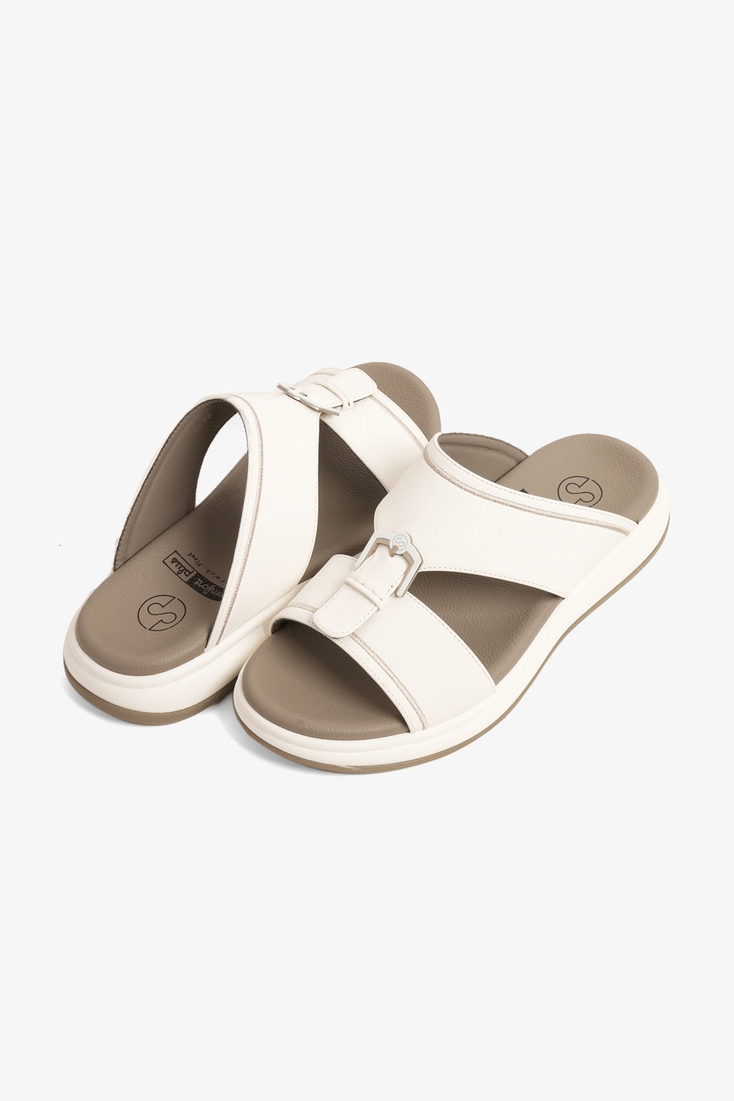 COMFORT PLUS MEN'S ADAPT ARABIC SANDALS WHITE - Seventy7