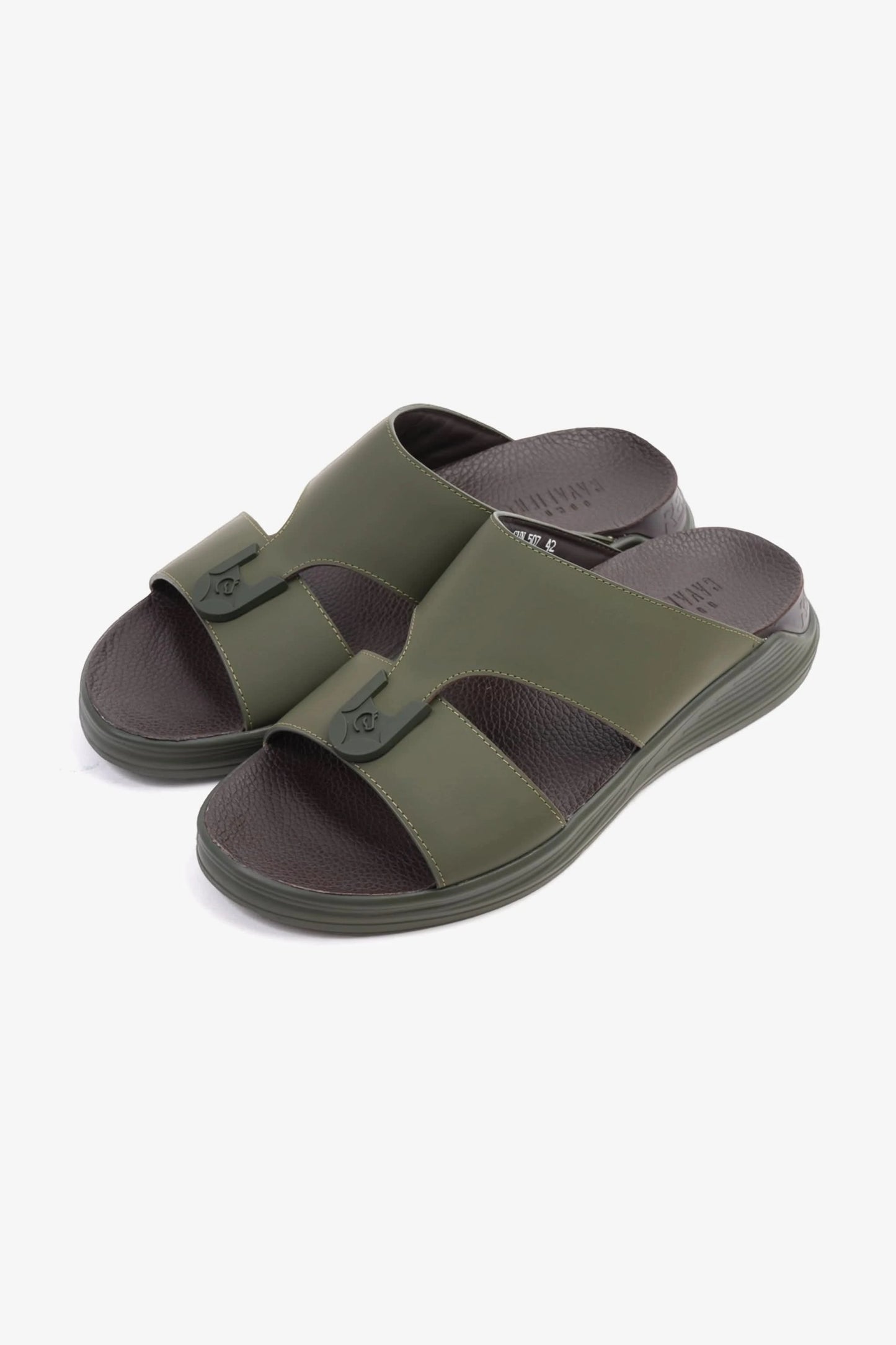 UOMO CAVALIER CLASSIC SANDALS FOR MEN'S OLIVE - Seventy7