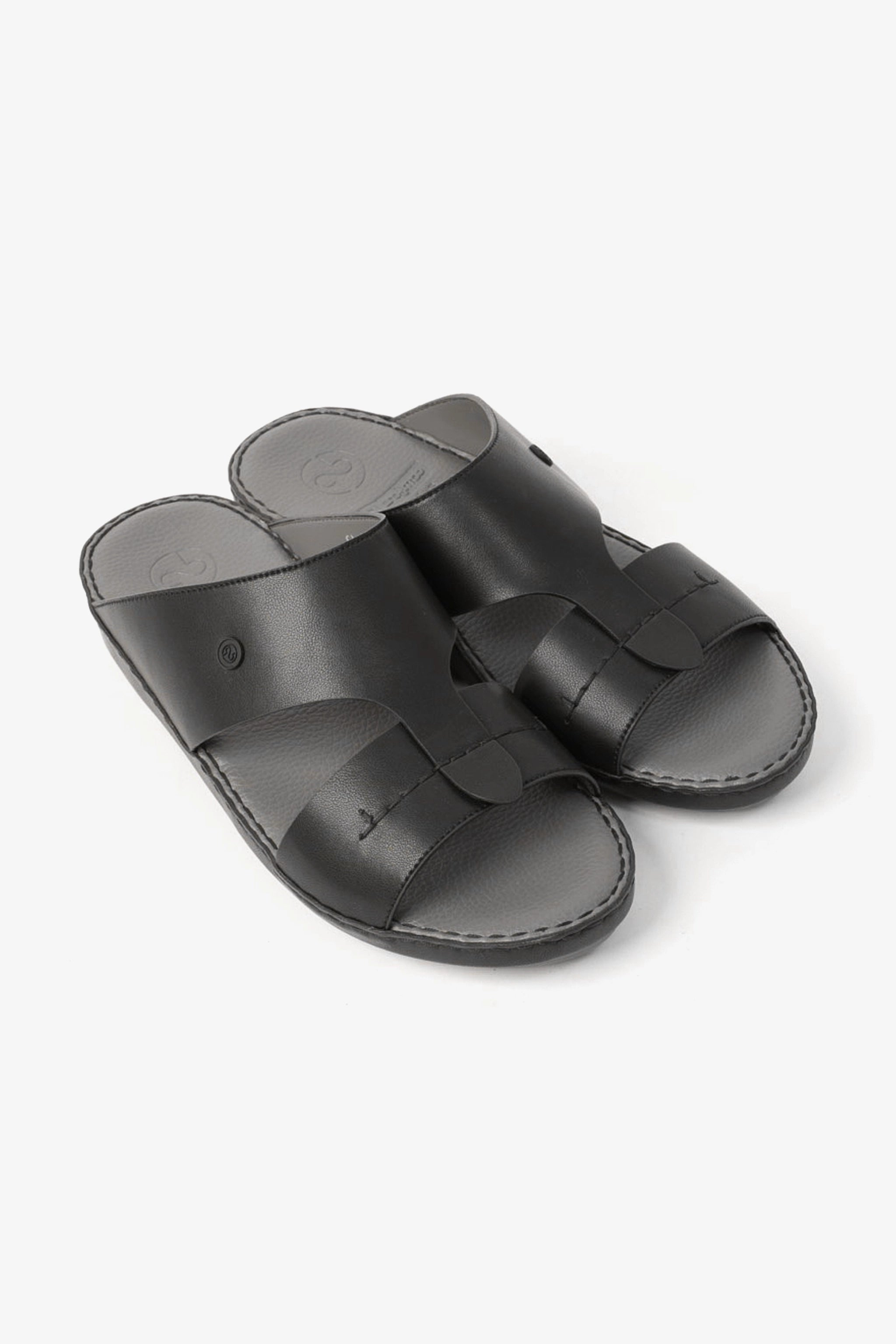 COMFORT PLUS MENS SANDALS  -  7016 BLACK - Seventy7