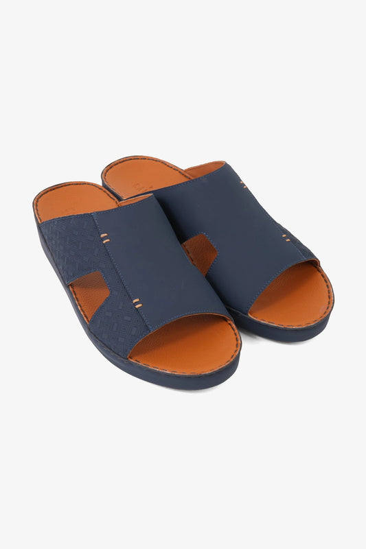 UOMO CAVALIER MEN'S ELITE COMFORT ARABIC SANDALS NAVY - Seventy7