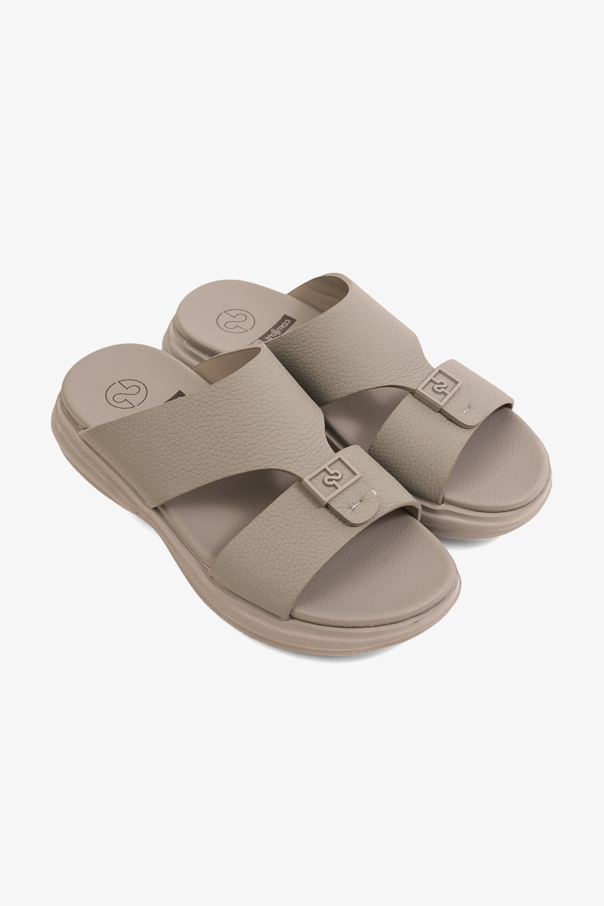 COMFORT PLUS SIGNATURE STEP ARABIC SANDALS GREY - Seventy7