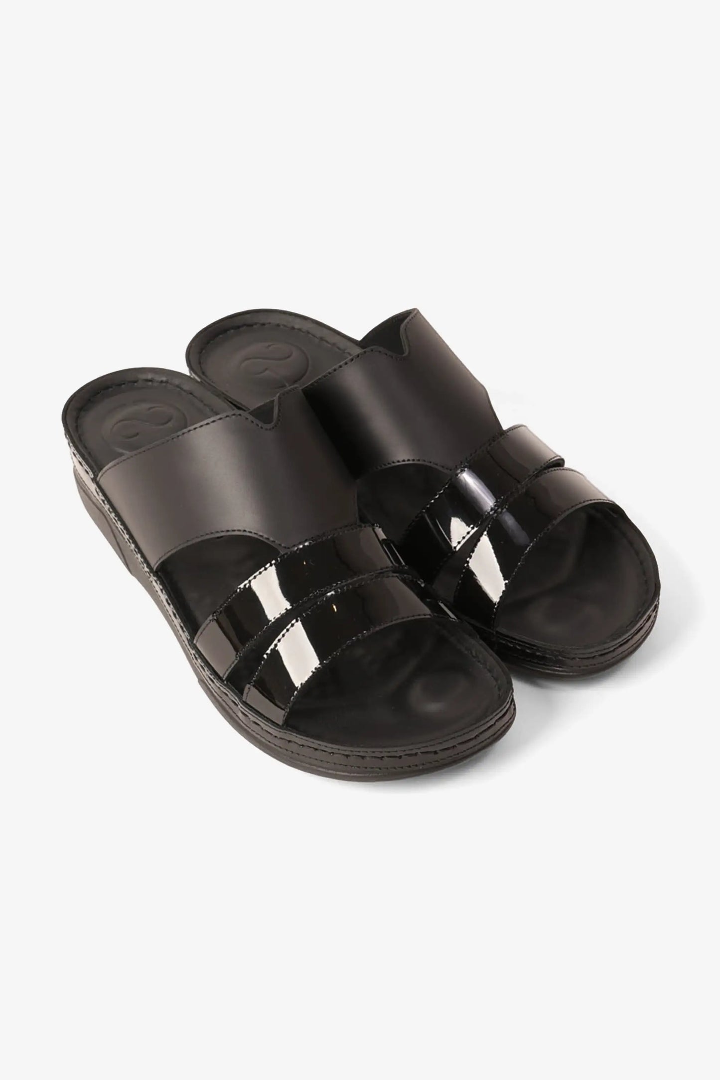 COMFORT PLUS LADIES SANDALS  -  CP417 BLACK - Seventy7