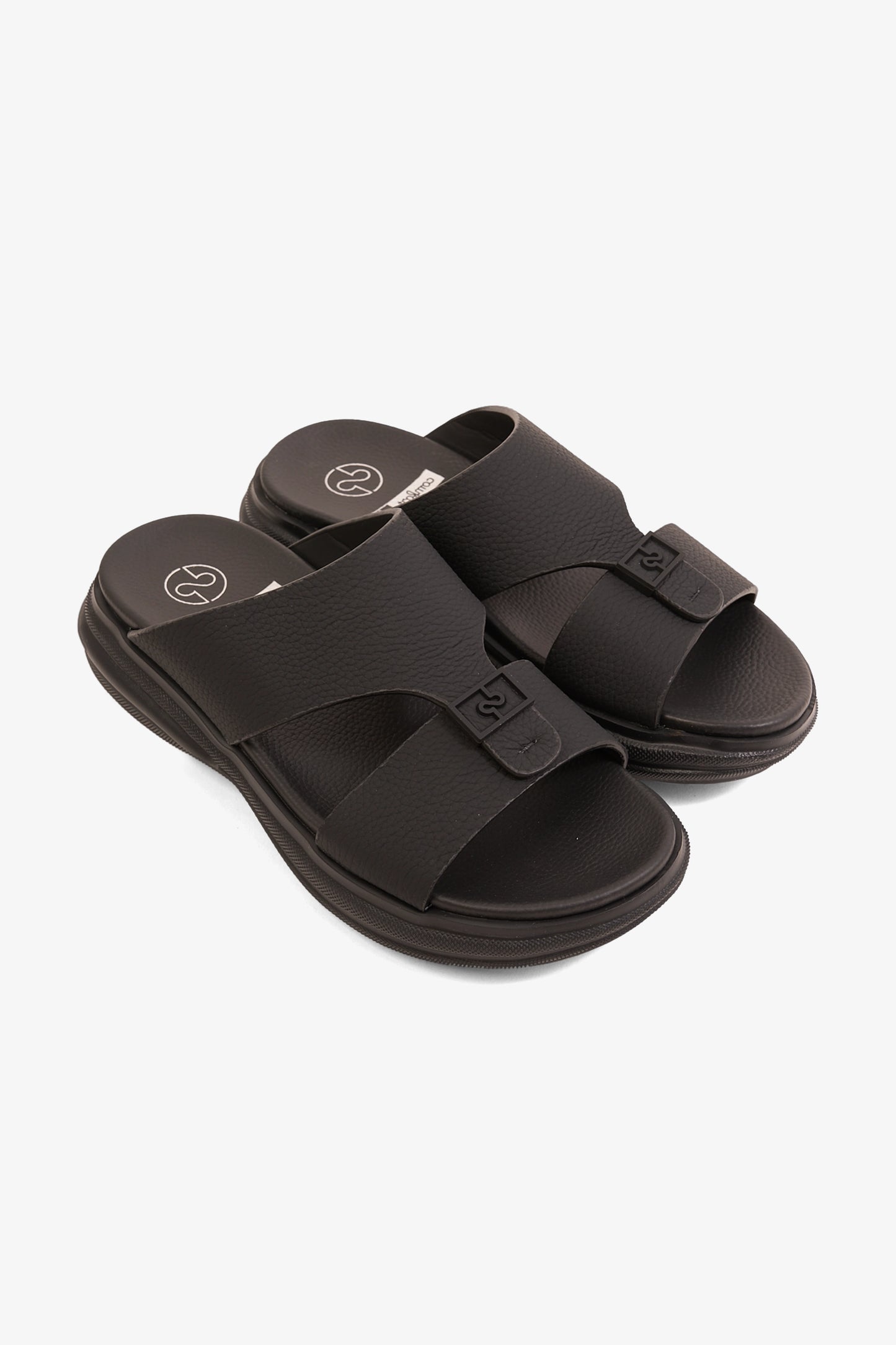 COMFORT PLUS SIGNATURE STEP ARABIC SANDALS BLACK - Seventy7