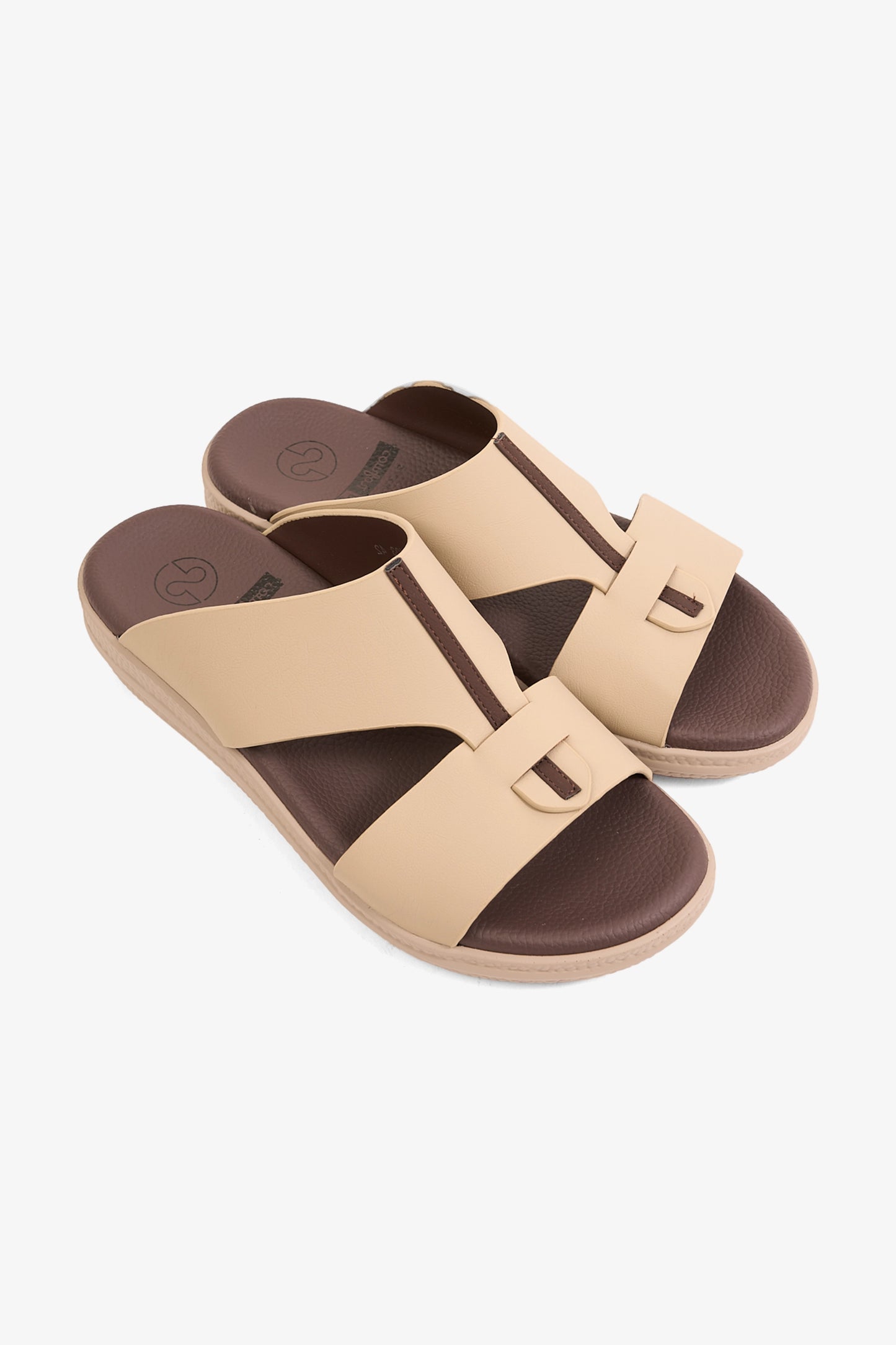 COMFORT PLUS GLIDE LUXE ARABIC SANDALS BEIGE - Seventy7