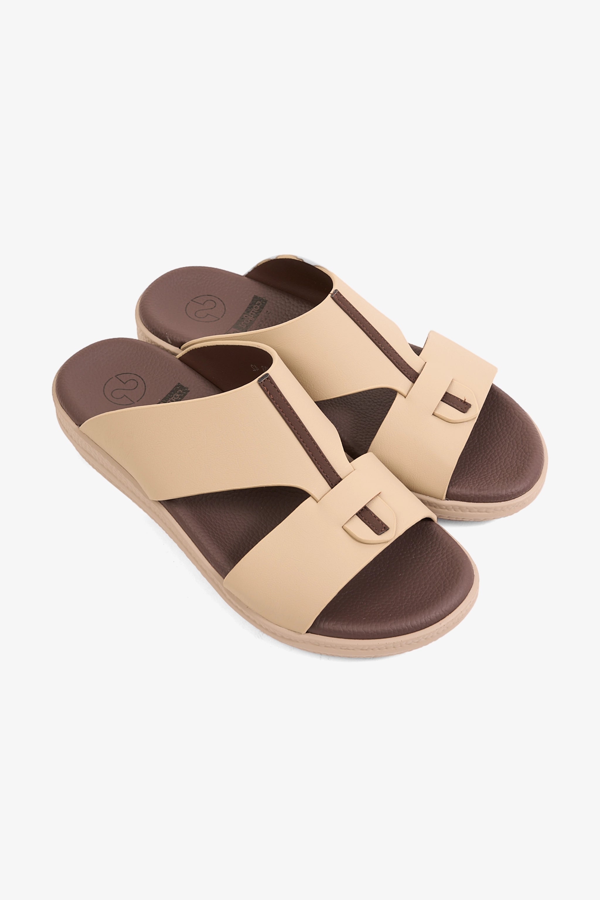 COMFORT PLUS GLIDE LUXE ARABIC SANDALS BEIGE - Seventy7