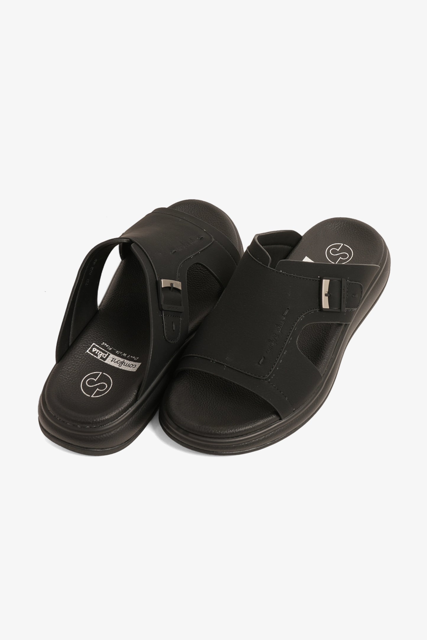 COMFORT PLUS MEN'S ULTRA ELEVATE SANDALS BLACK - Seventy7