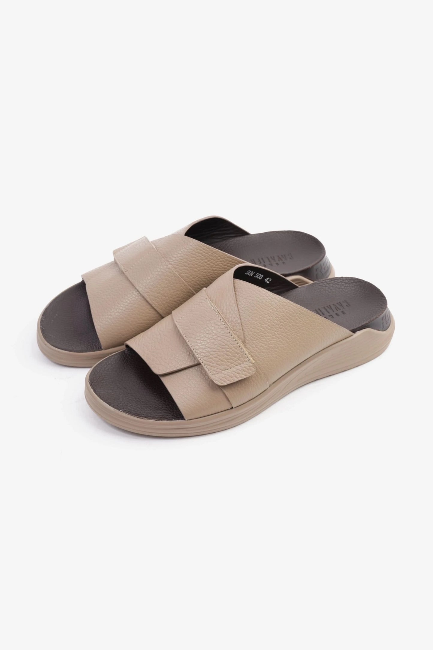 UOMO CAVALIER MEN'S STRAPPY SANDALS STONE - Seventy7