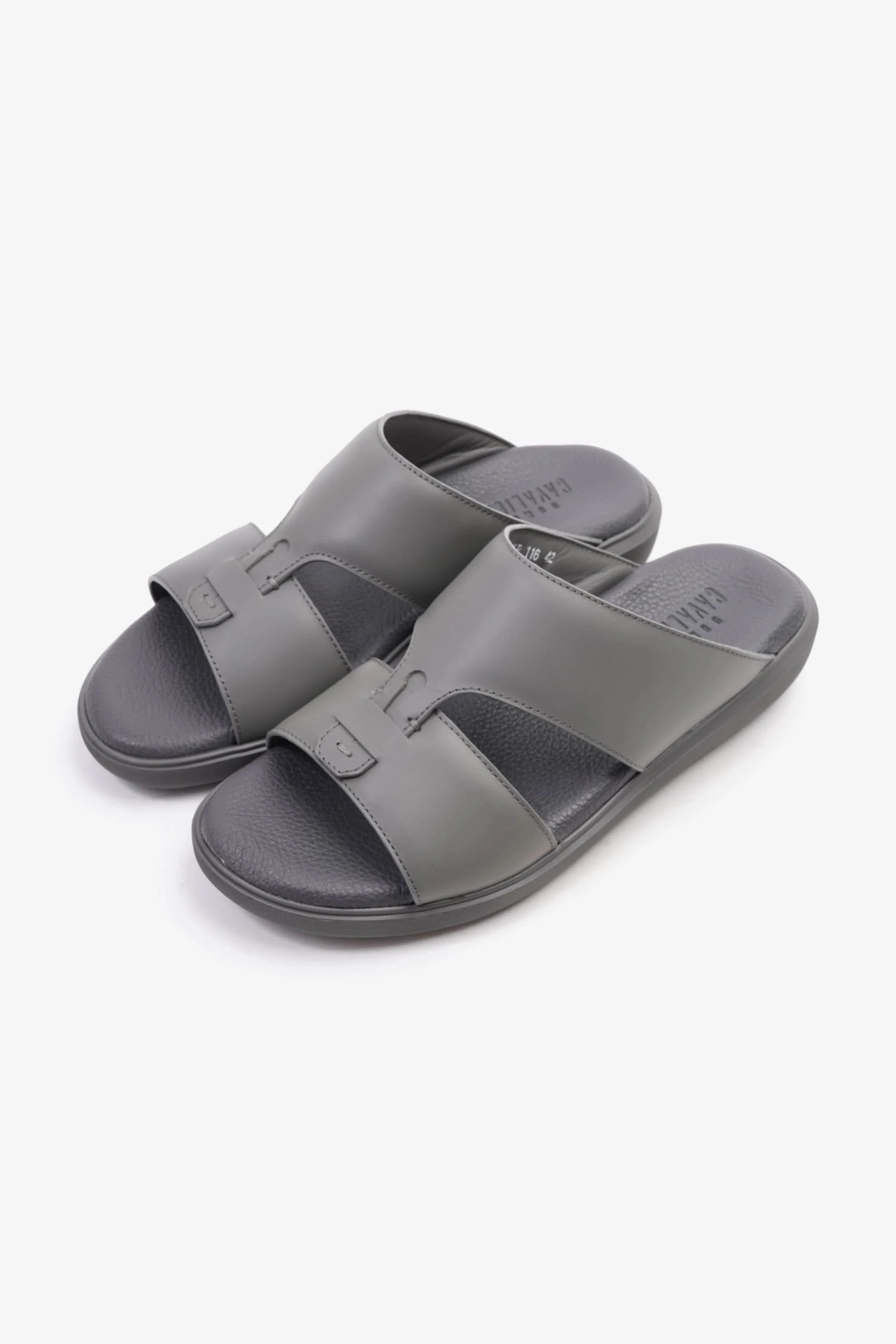 Uomo Cavalier Comfortable Slip-On Sandals with Cushioned Sole Grey - Seventy7