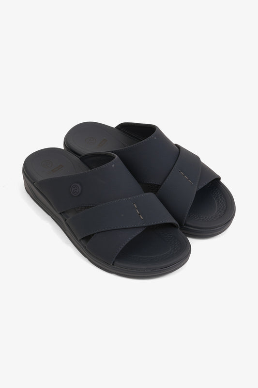 COMFORT PLUS BOYS COMFORT ARABIC SANDALS NAVY - Seventy7
