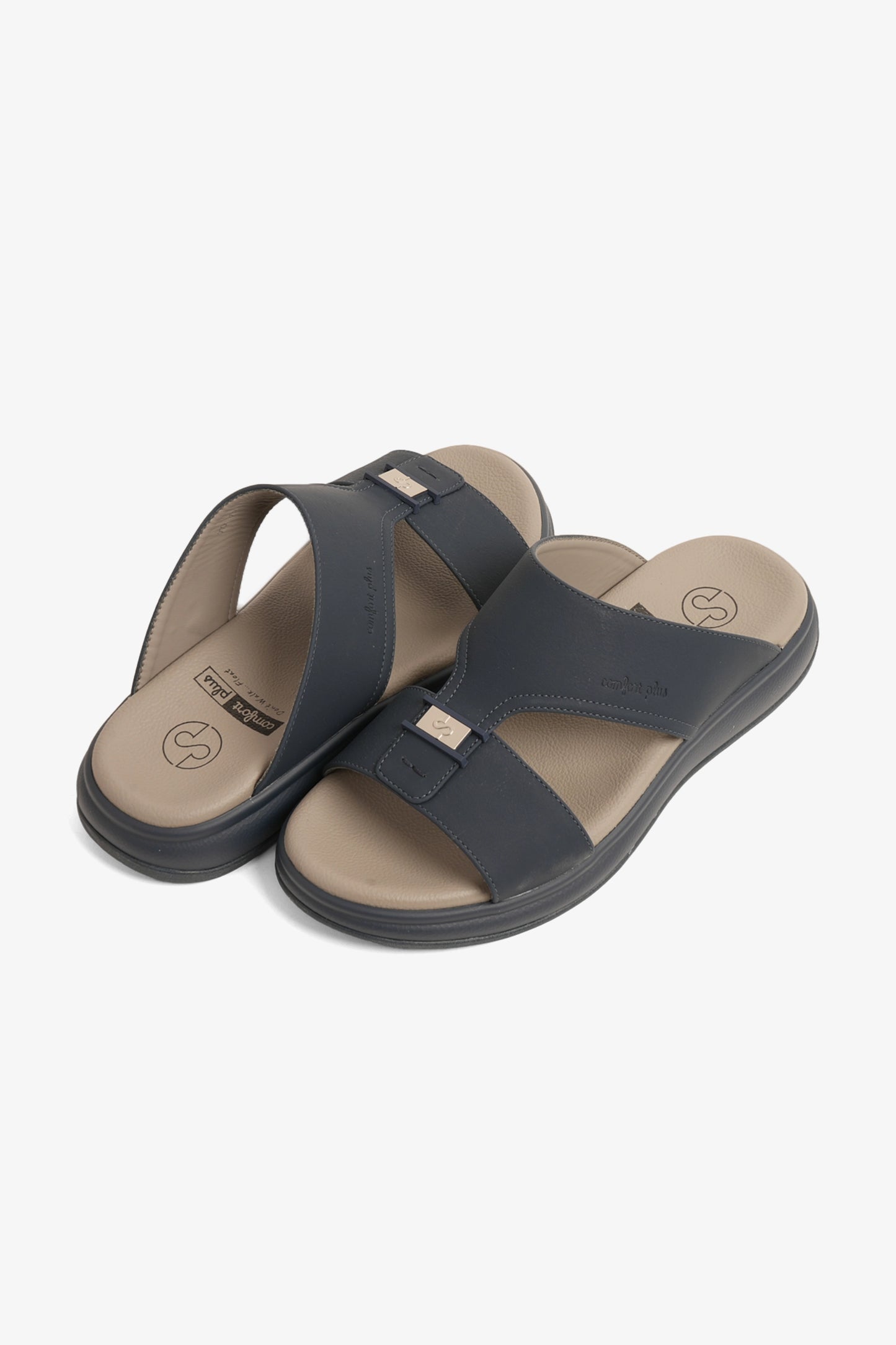 COMFORT PLUS MEN'S SUPER SLEEK SANDALS NAVY - Seventy7
