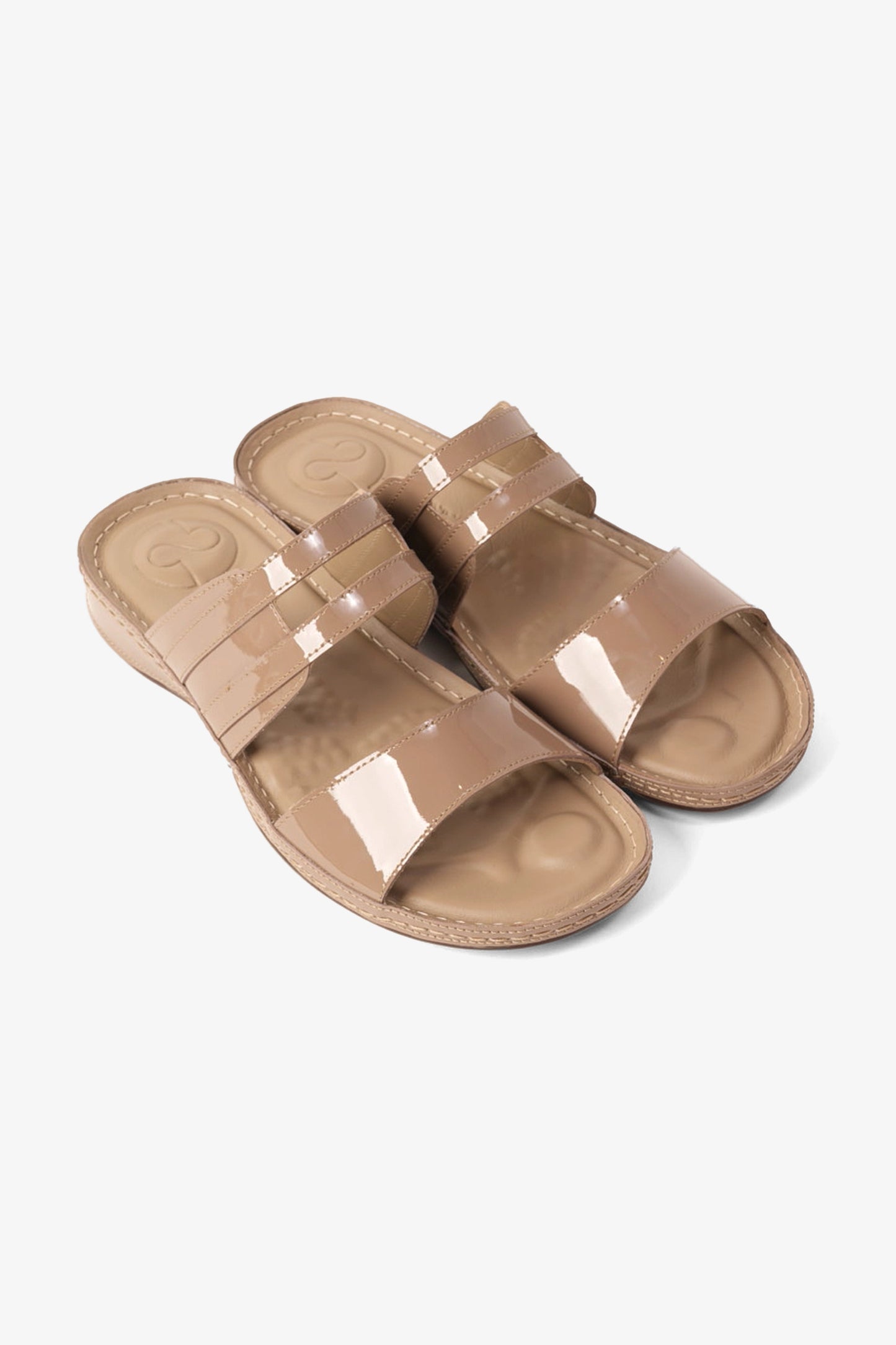 COMFORT PLUS LADIES SANDALS - CP729 STONE - Seventy7