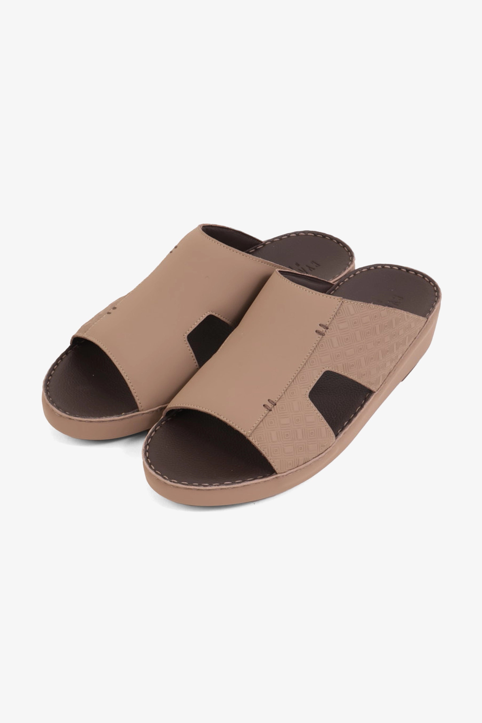 UOMO CAVALIER MEN'S ELITE COMFORT ARABIC SANDALS STONE - Seventy7