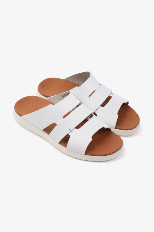 COMFORT PLUS MEN'S 2.2MM SANDALS WHITE - Seventy7