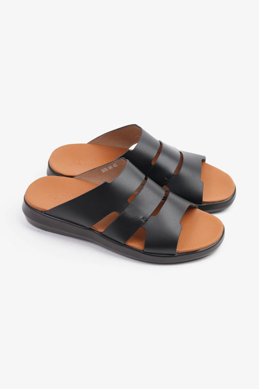 COMFORT PLUS MEN'S 2.2MM SANDALS BLACK - Seventy7