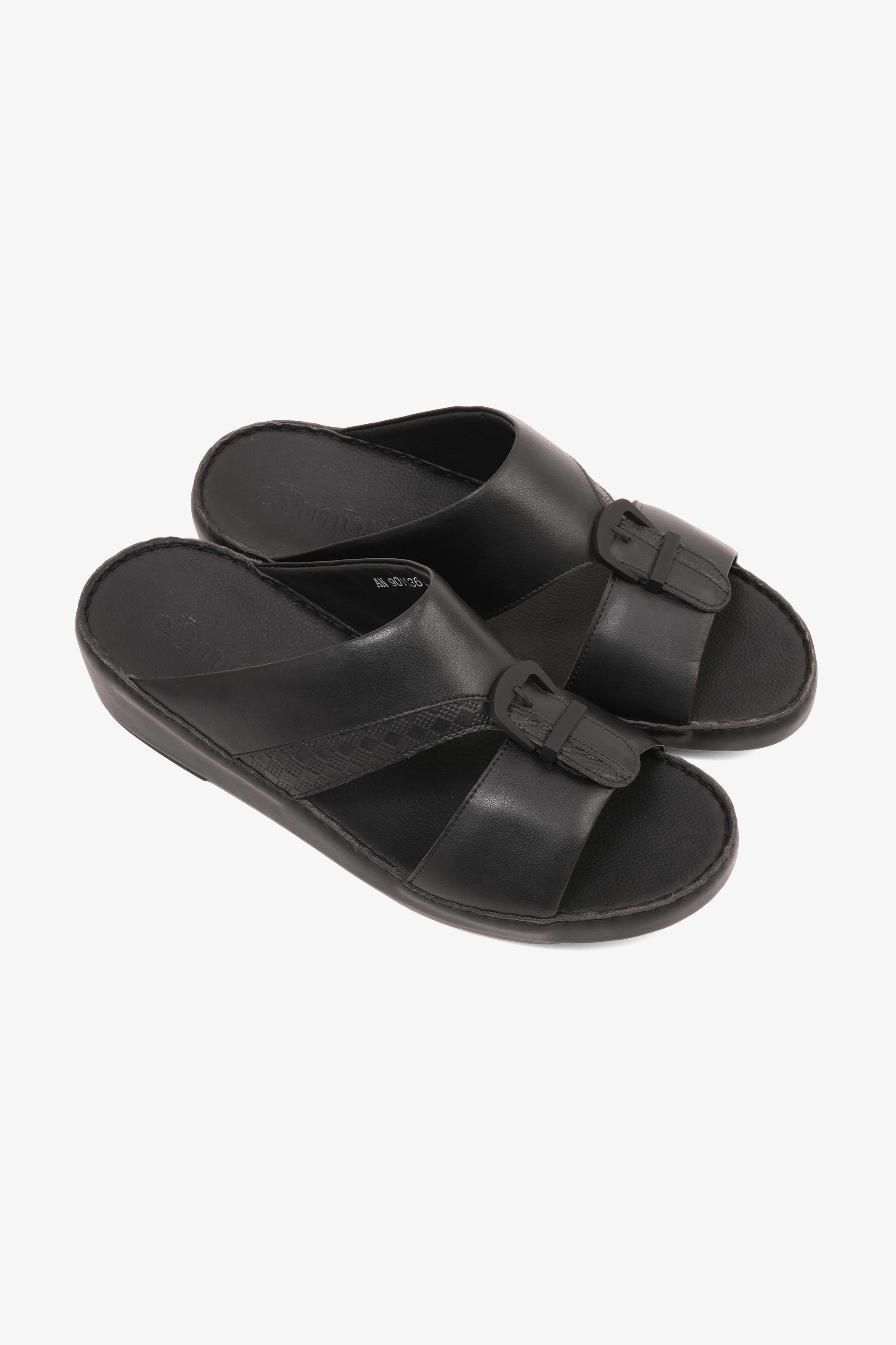 COMFORT PLUS MENS SANDALS - 9011 36 BLACK - Seventy7
