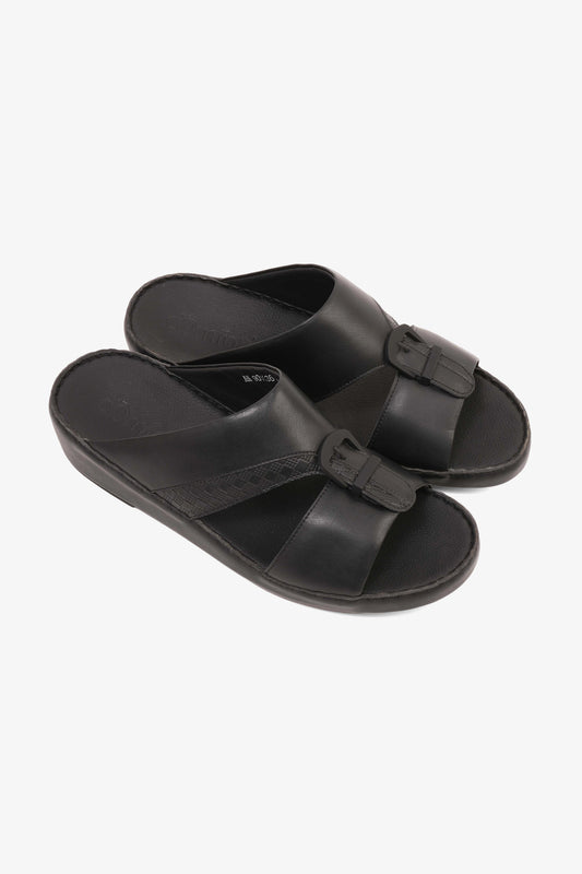 COMFORT PLUS MENS SANDALS  -  9011 36 BLACK - Seventy7