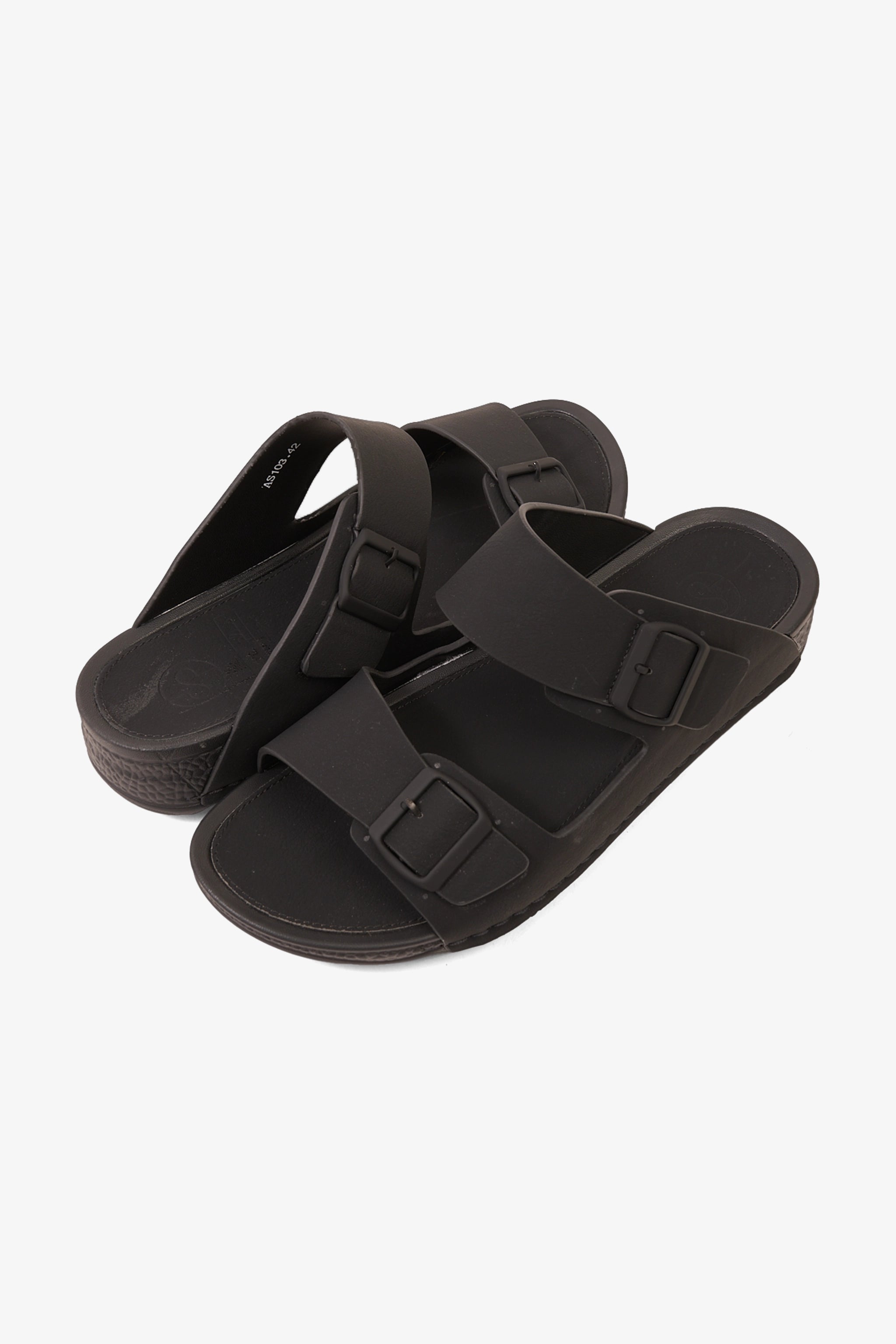 COMFORT PLUS GRAVITY FLOW ARABIC SANDALS BLACK - Seventy7