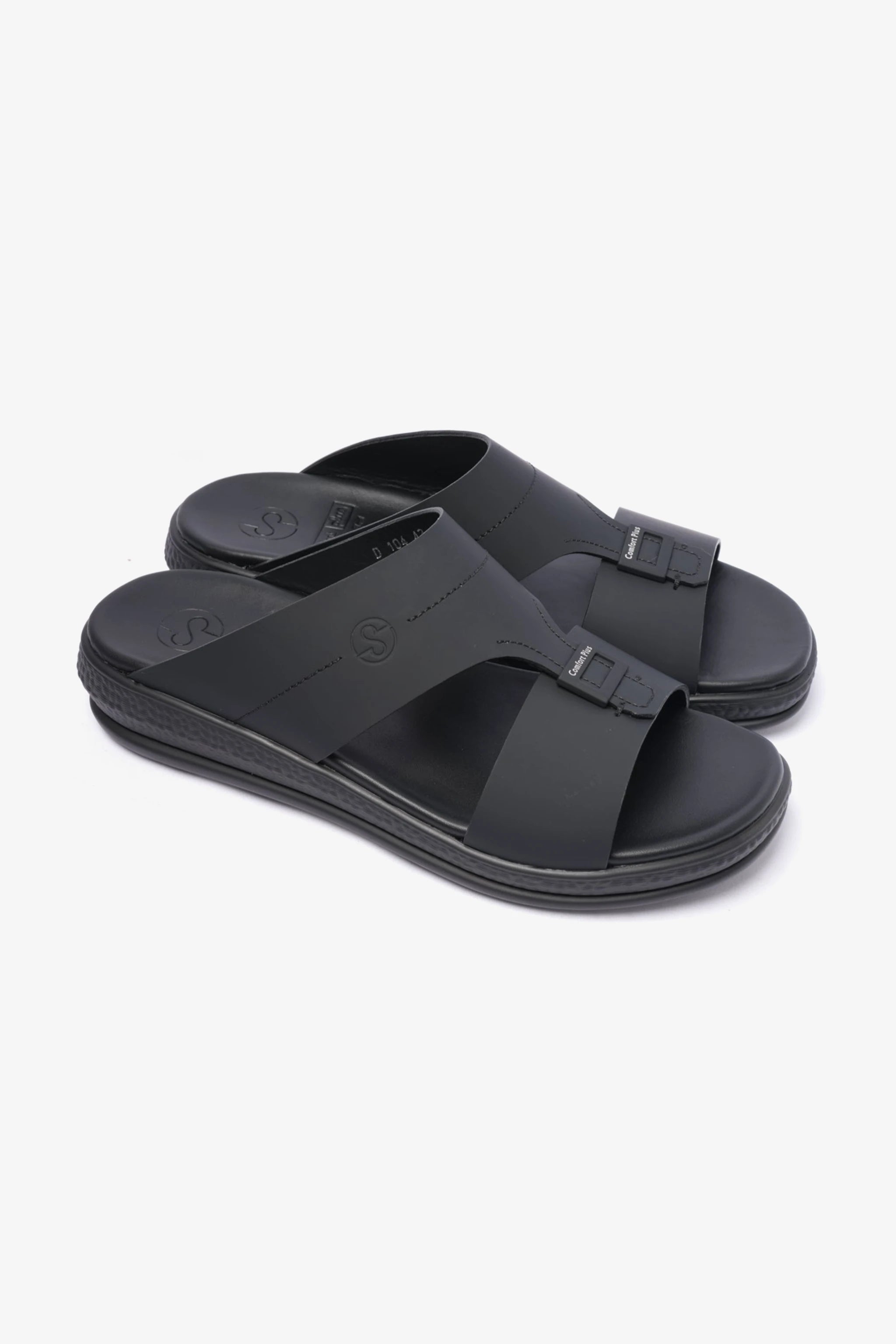 COMFORT PLUS TIMELESS DESIGN MENS SANDALS BLACK - Seventy7