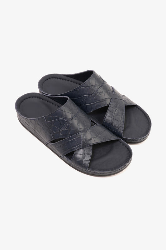 COMFORT PLUS MENS SANDALS  -  AV03 NAVY - Seventy7