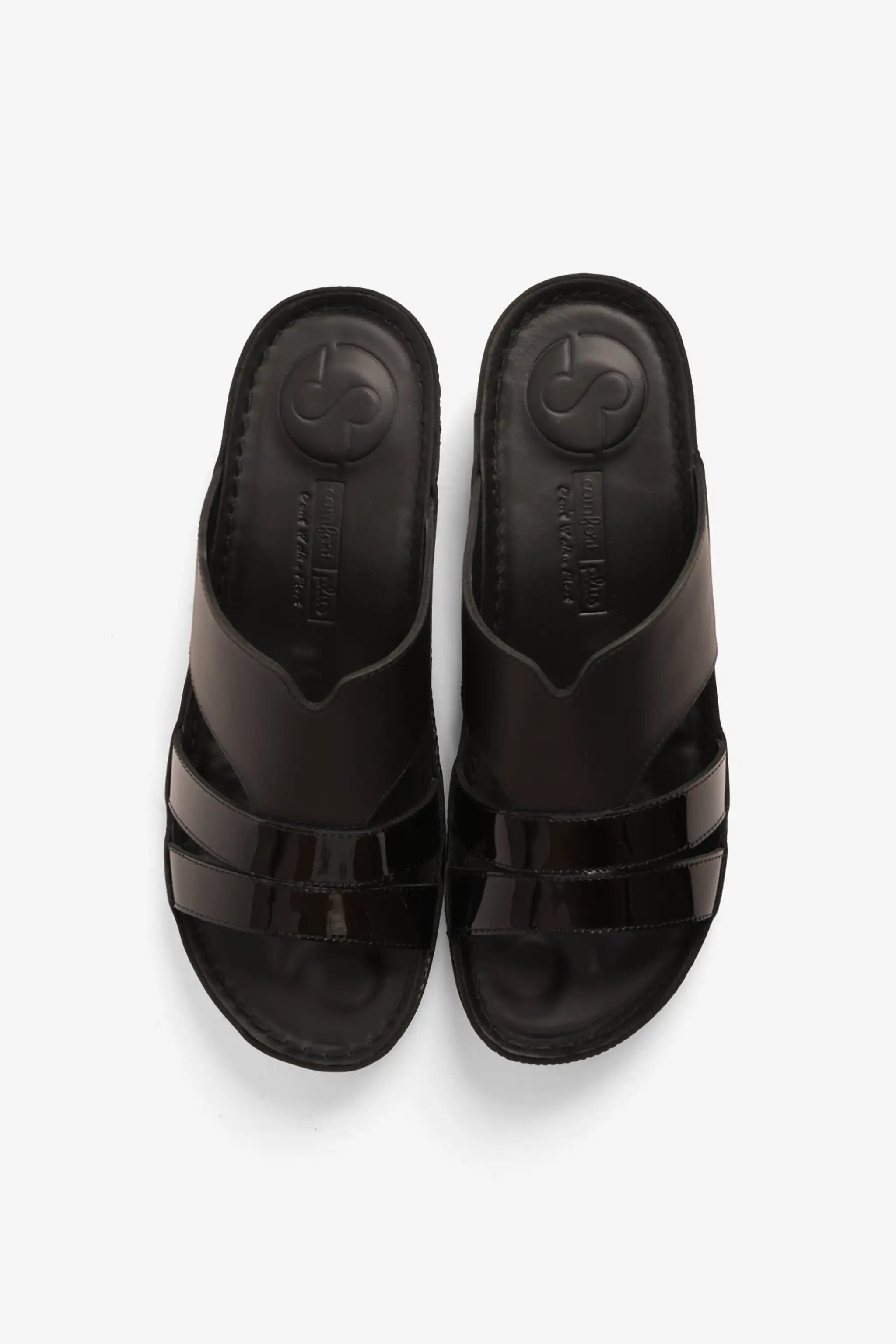 COMFORT PLUS LADIES SANDALS  -  CP417 BLACK - Seventy7