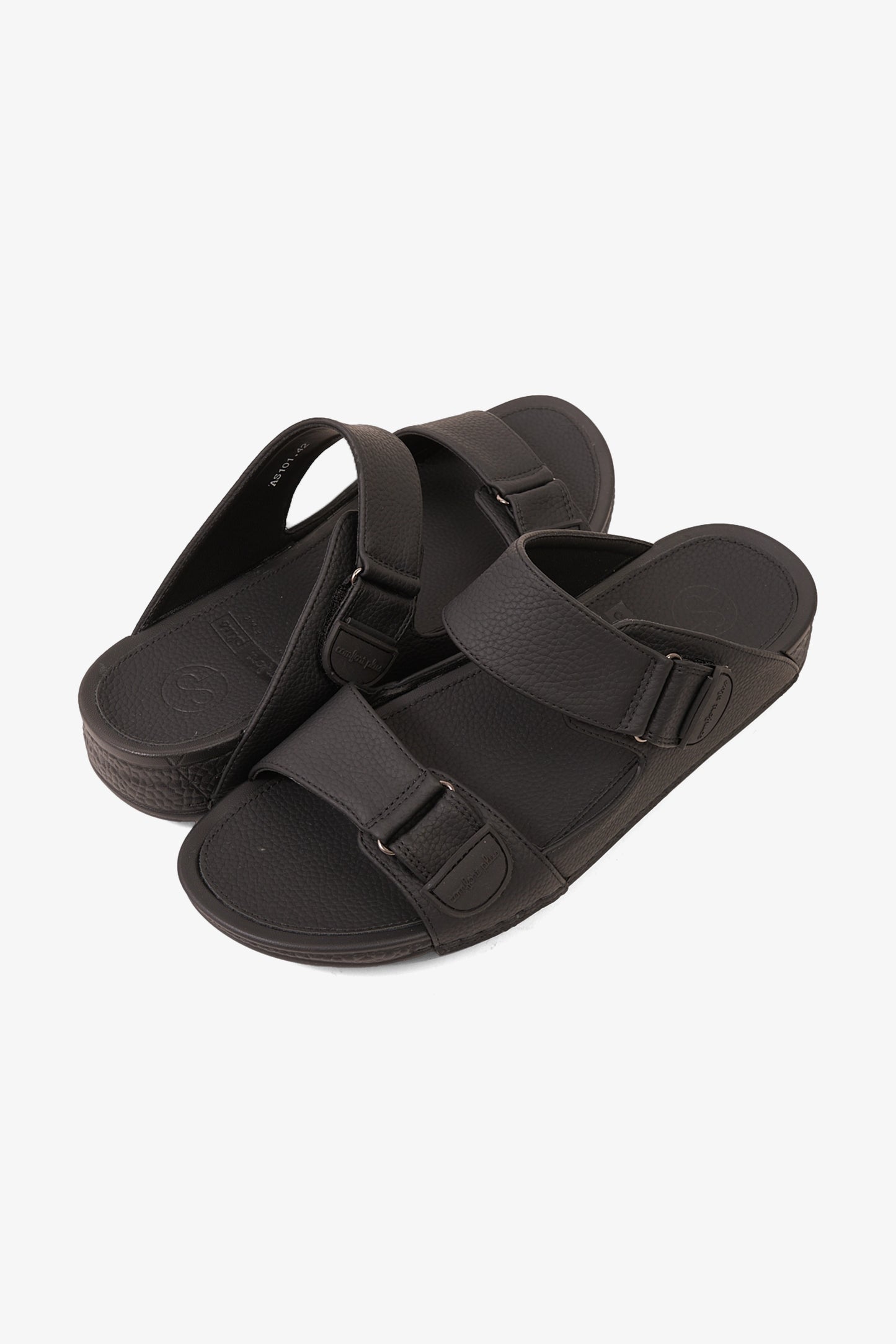 COMFORT PLUS ELITE CUSHION ARABIC SANDALS BLACK - Seventy7