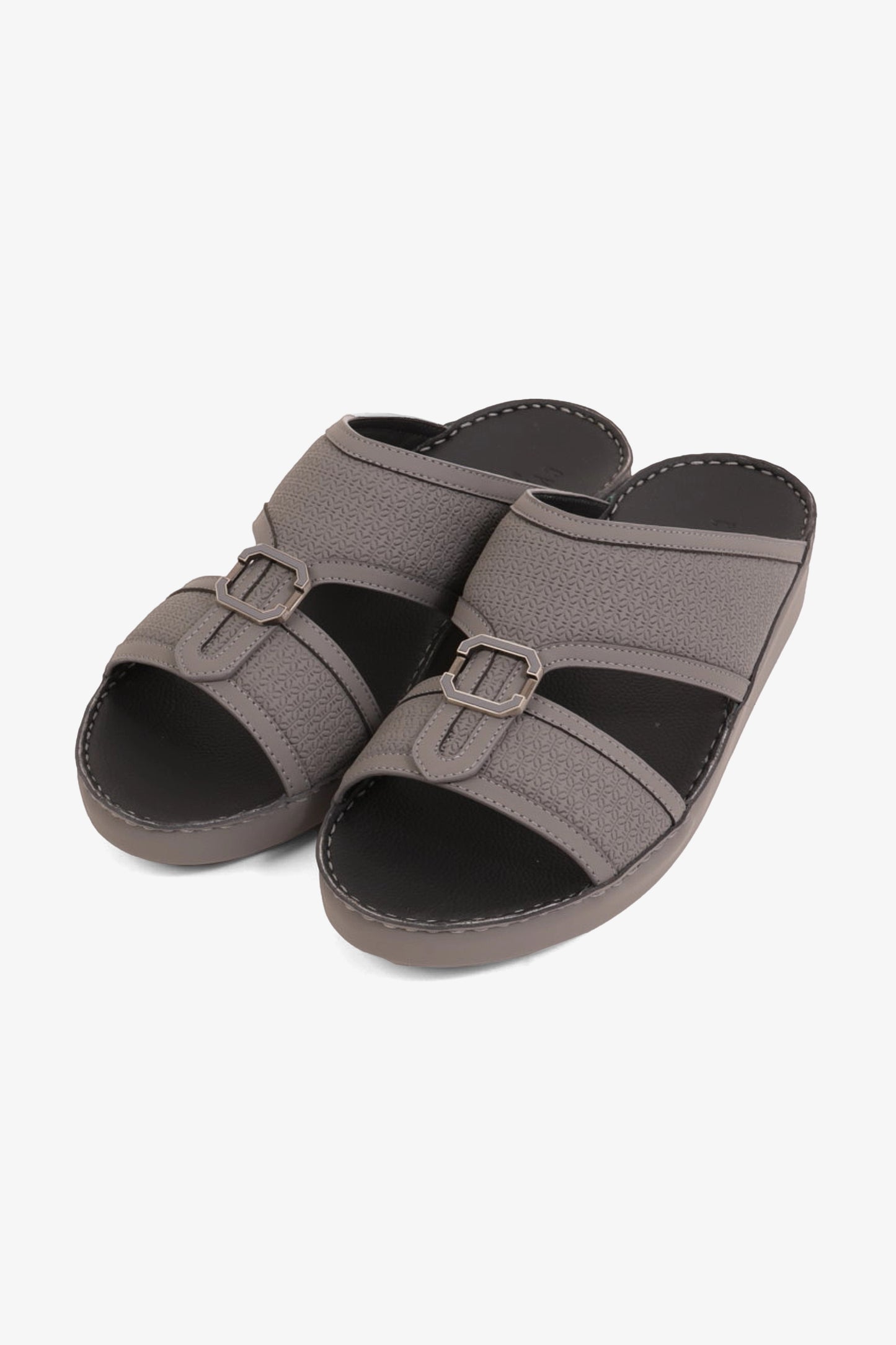 UOMO CAVALIER MEN'S PREMIUM ARABIC SANDALS GREY - Seventy7