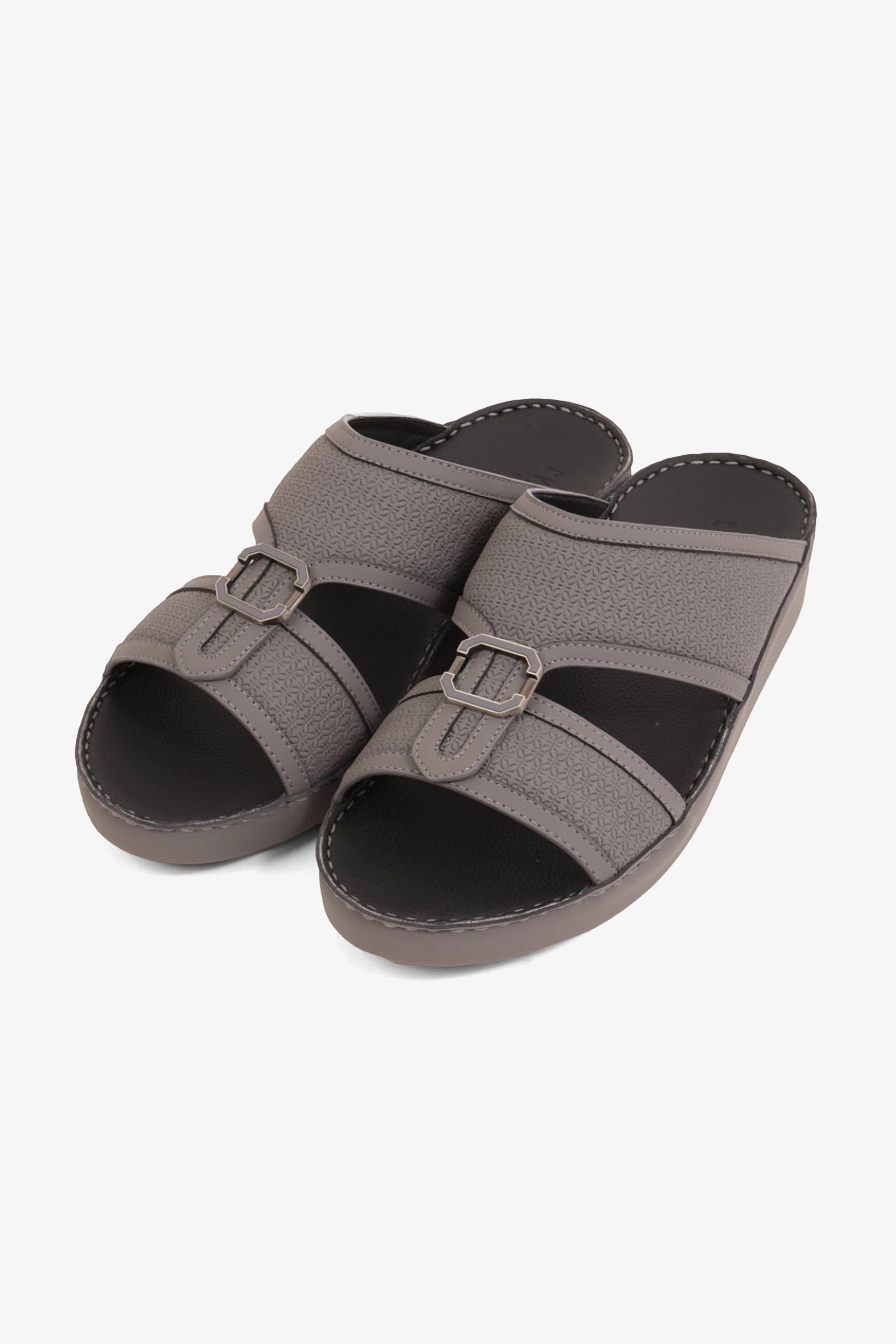 UOMO CAVALIER MEN'S PREMIUM ARABIC SANDALS GREY - Seventy7