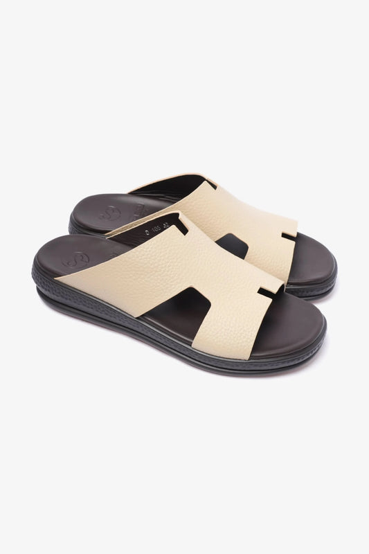 COMFORT PLUS CLASSIC LEATHER SANDALS FOR MENS MANDORLA - Seventy7