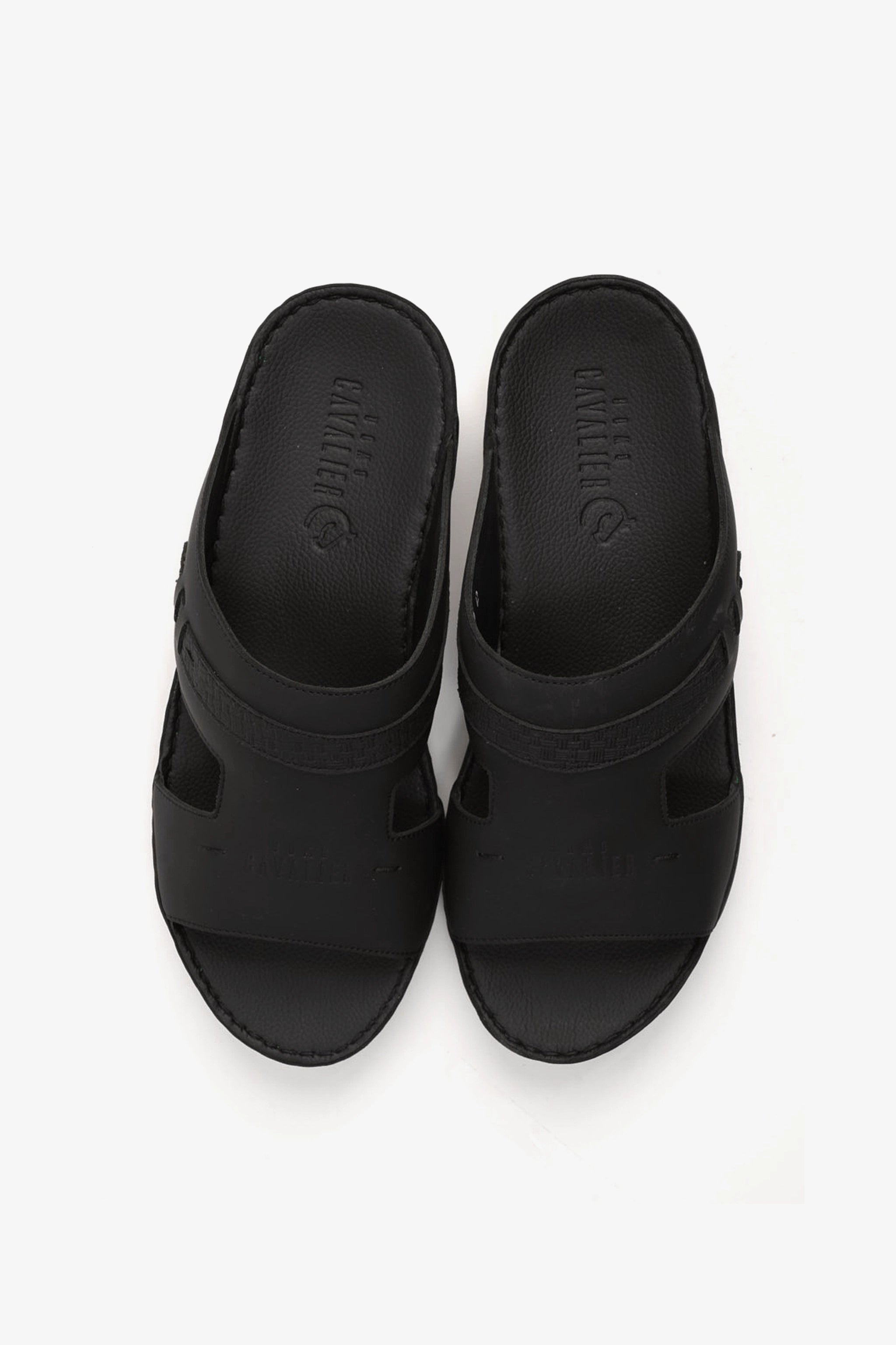 UOMO CAVALIER MENS SANDALS - CV1109 BLACK - Seventy7