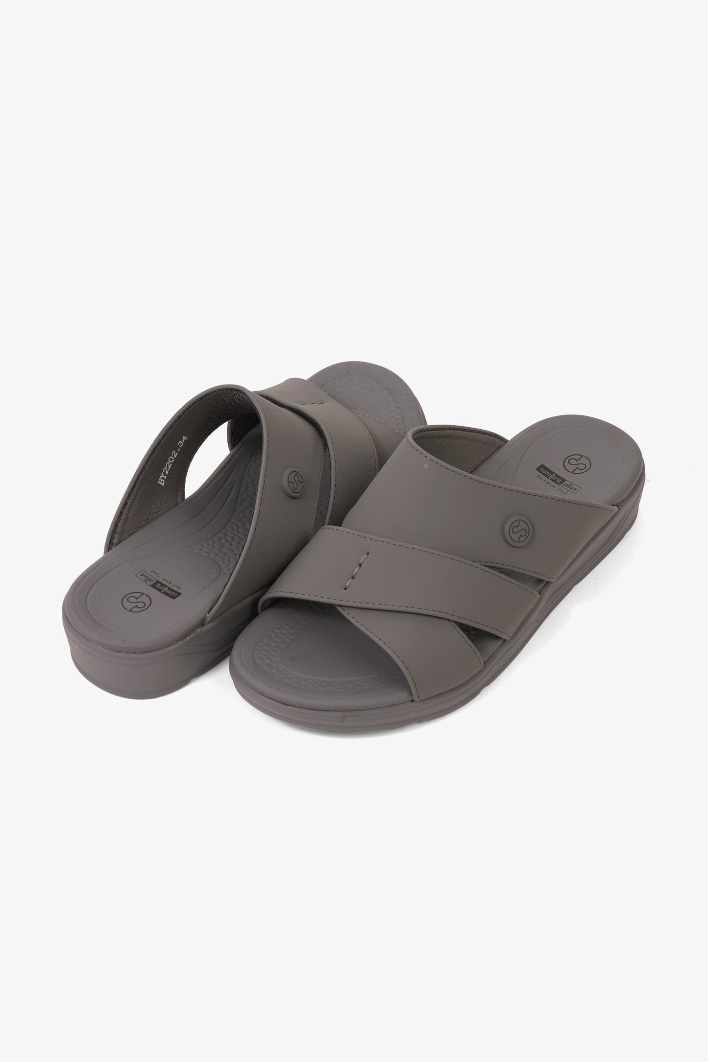 COMFORT PLUS BOYS COMFORT ARABIC SANDALS GREY - Seventy7