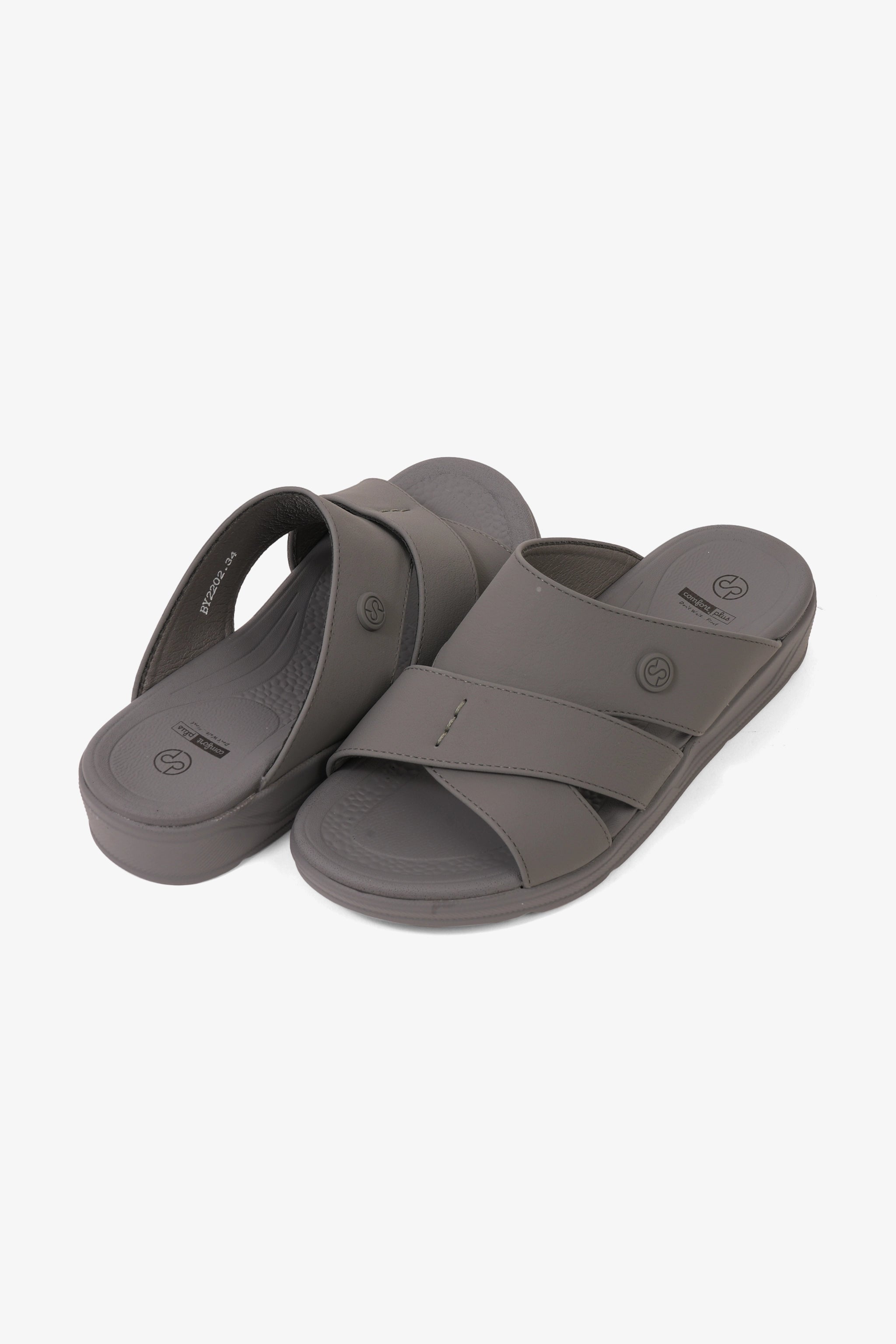 COMFORT PLUS BOYS COMFORT ARABIC SANDALS GREY - Seventy7