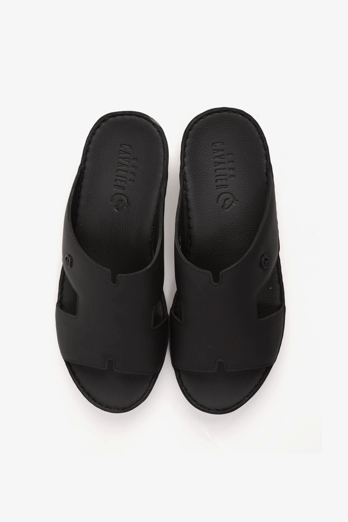 UOMO CAVALIER LUXURIOUS ARABIC SANDLS FOR MEN'S BLACK - Seventy7